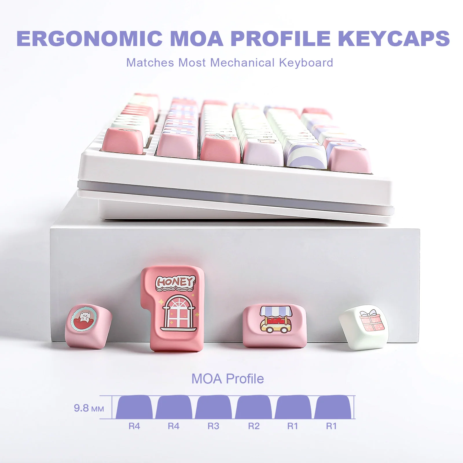YUNZII Party MOA Profile Keycap Set - Image 5
