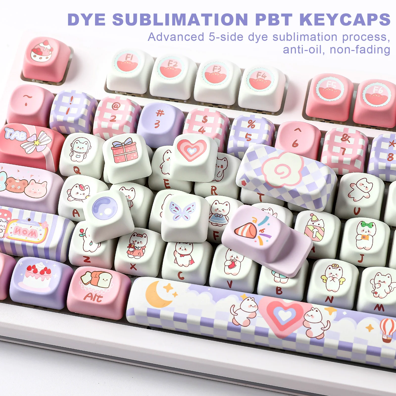 YUNZII Party MOA Profile Keycap Set - Image 6