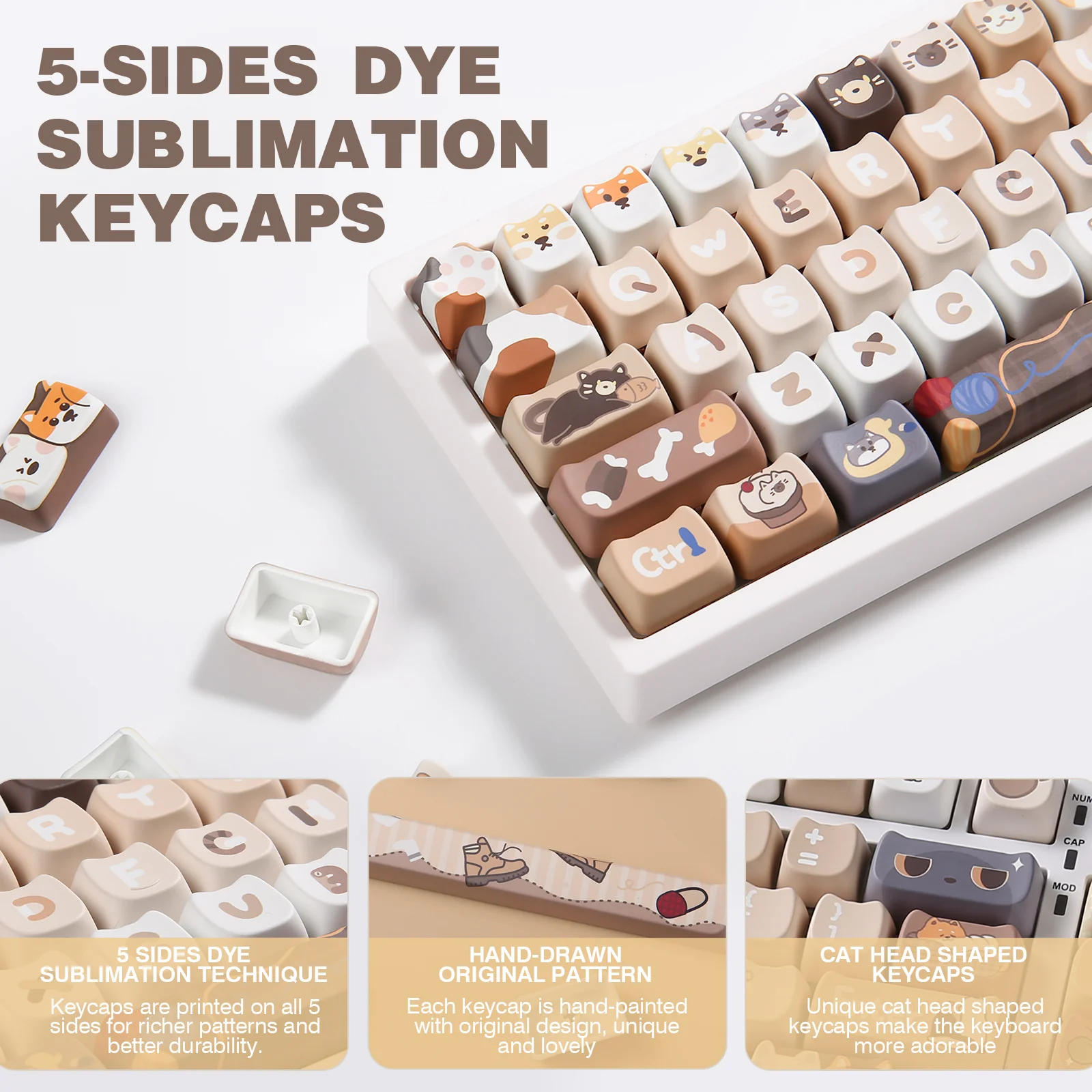 YUNZII Pawcap MAO Profile Keycap Set - Image 3