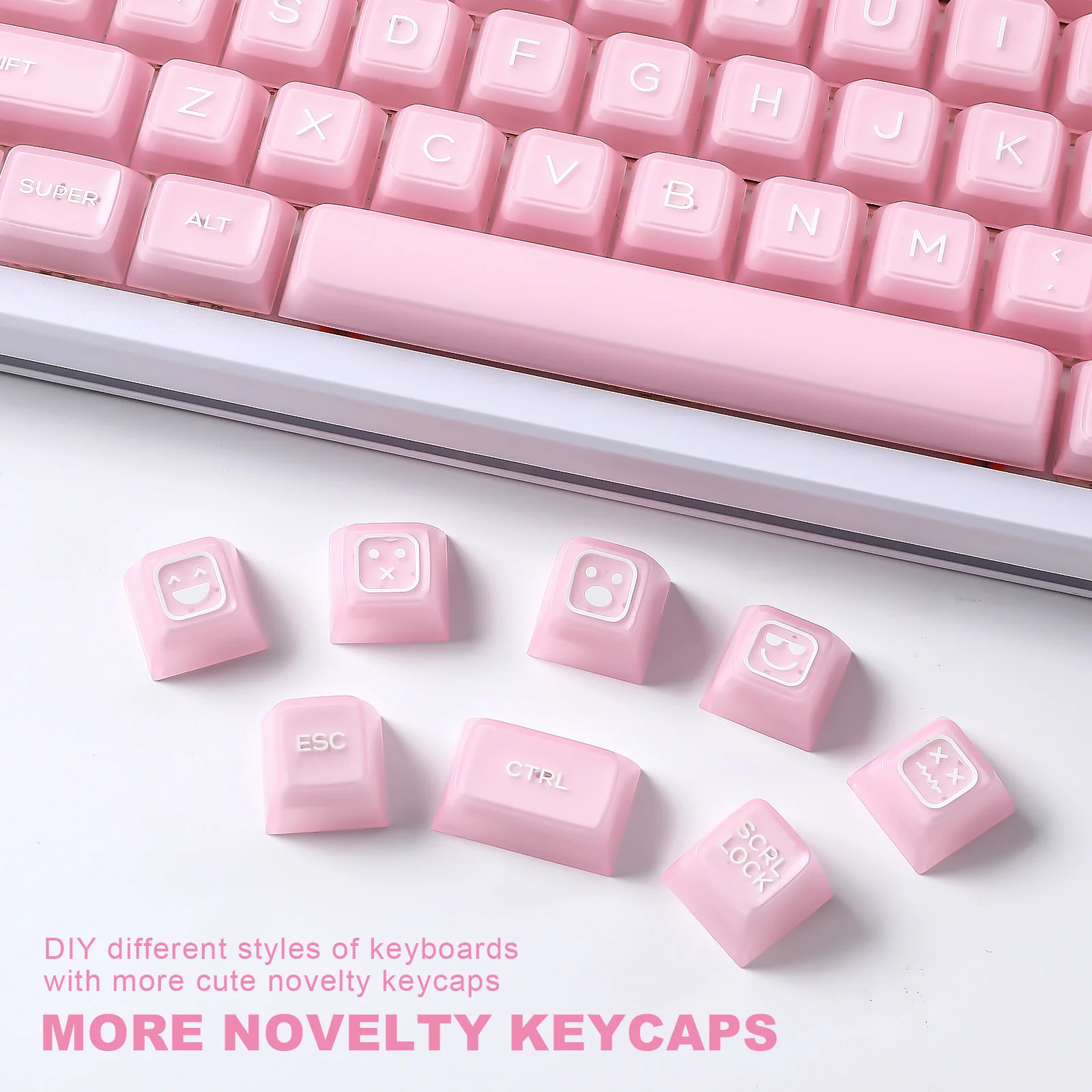 YUNZII Pink Jade SA Profile Keycap Set - Image 7