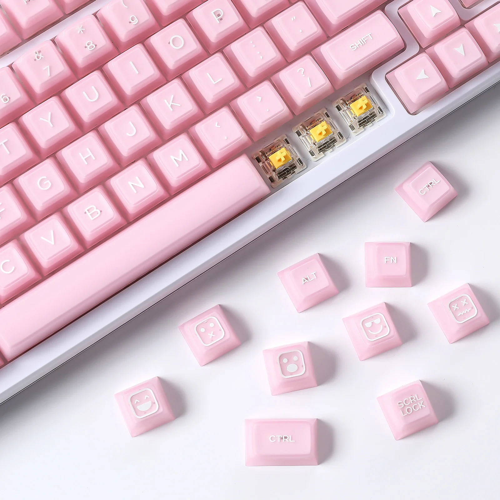 YUNZII Pink Jade SA Profile Keycap Set - Image 8
