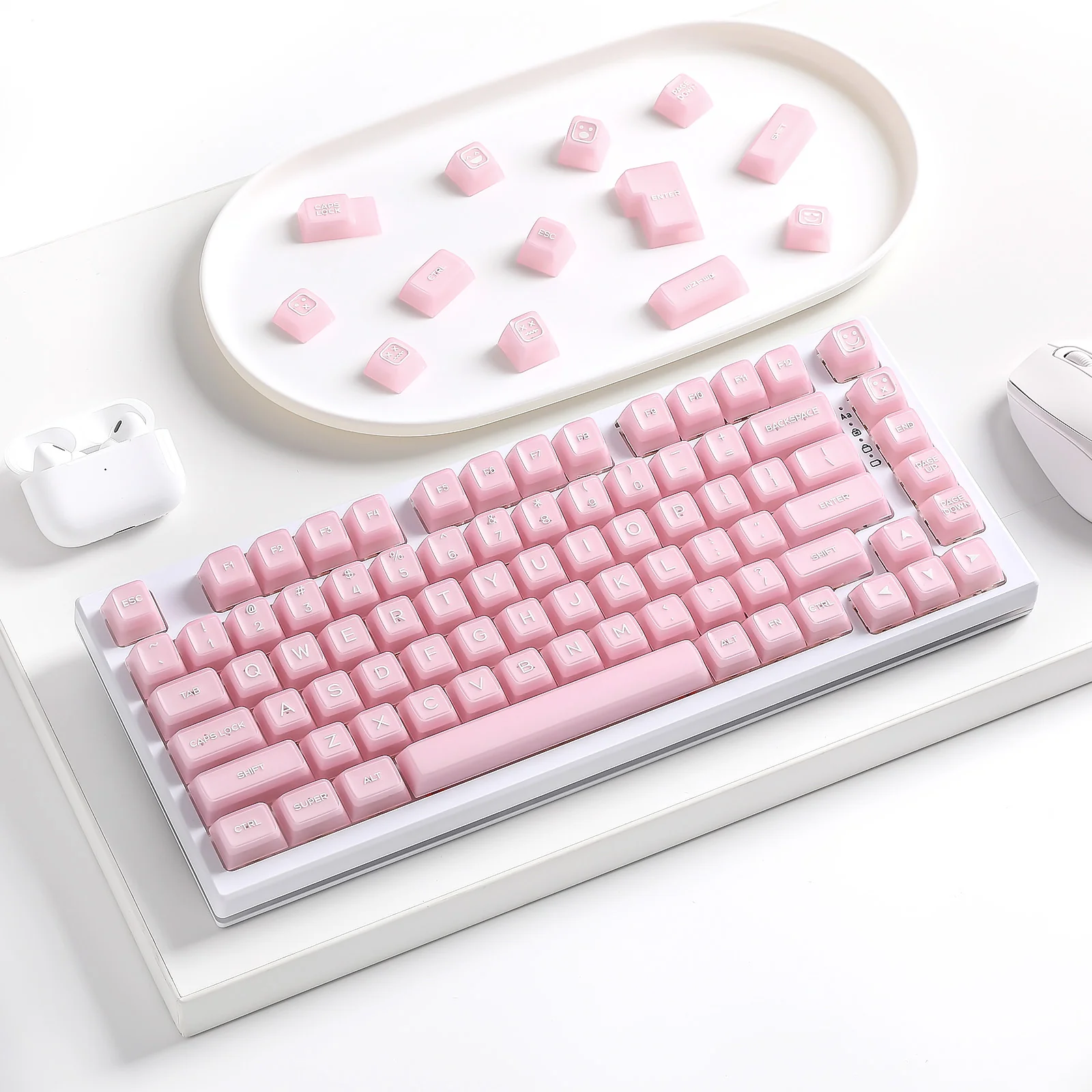 YUNZII Pink Jade SA Profile Keycap Set - Image 9
