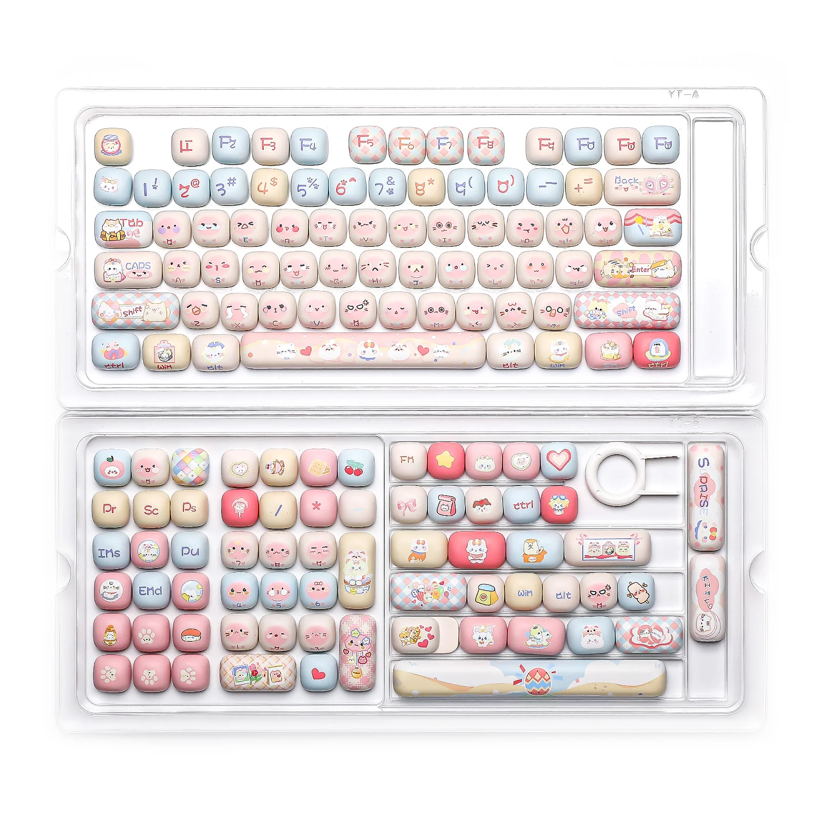 YUNZII Pink Kitten MOG Profile Keycap Set - Image 11