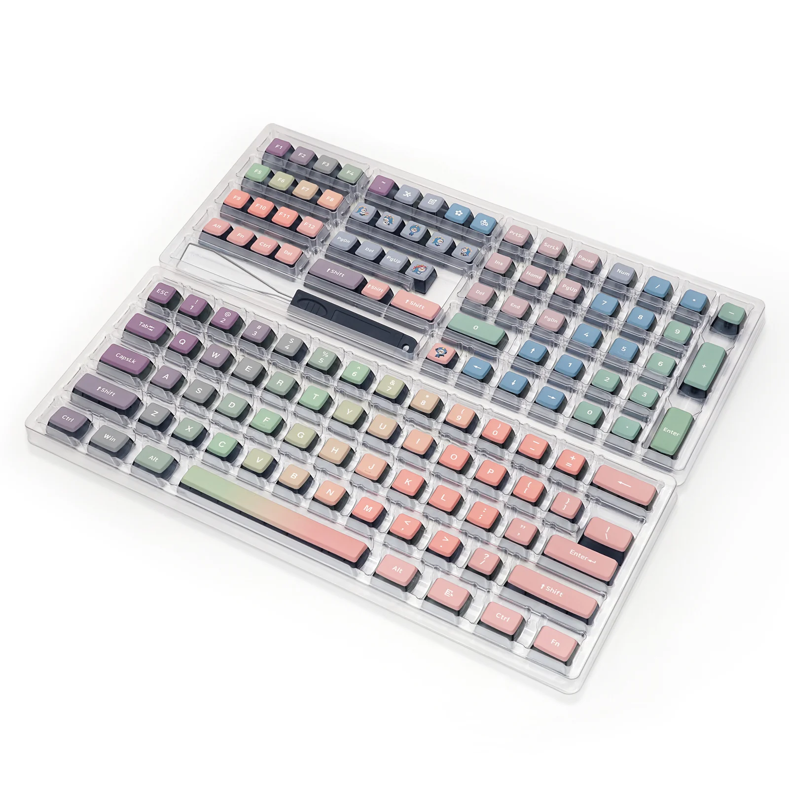 YUNZII Pink Rainbow Keycap Set - Image 11