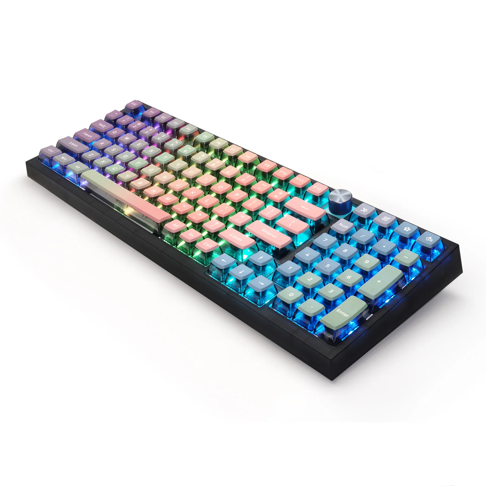 YUNZII Pink Rainbow Keycap Set - Image 3