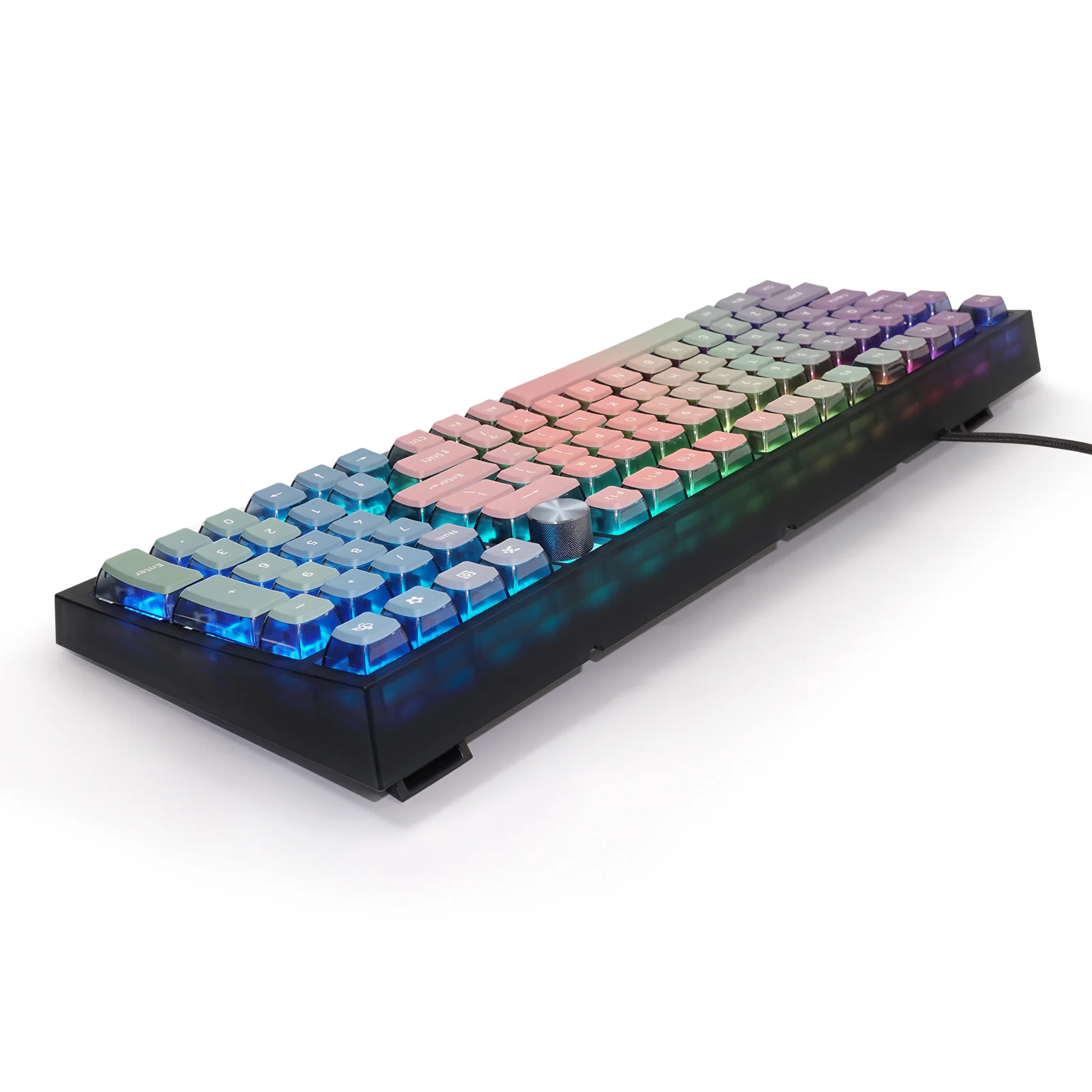 YUNZII Pink Rainbow Keycap Set - Image 4