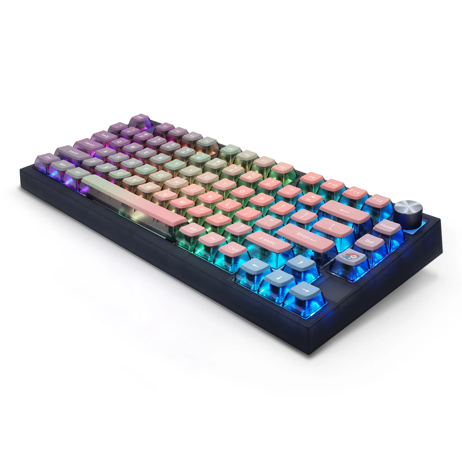 YUNZII Pink Rainbow Keycap Set - Image 6