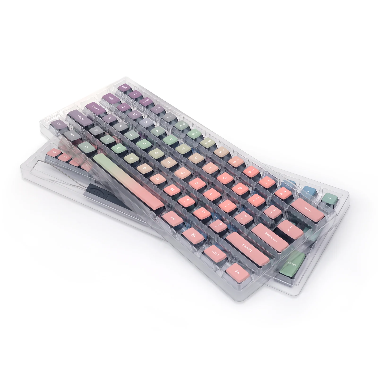 YUNZII Pink Rainbow Keycap Set - Image 9