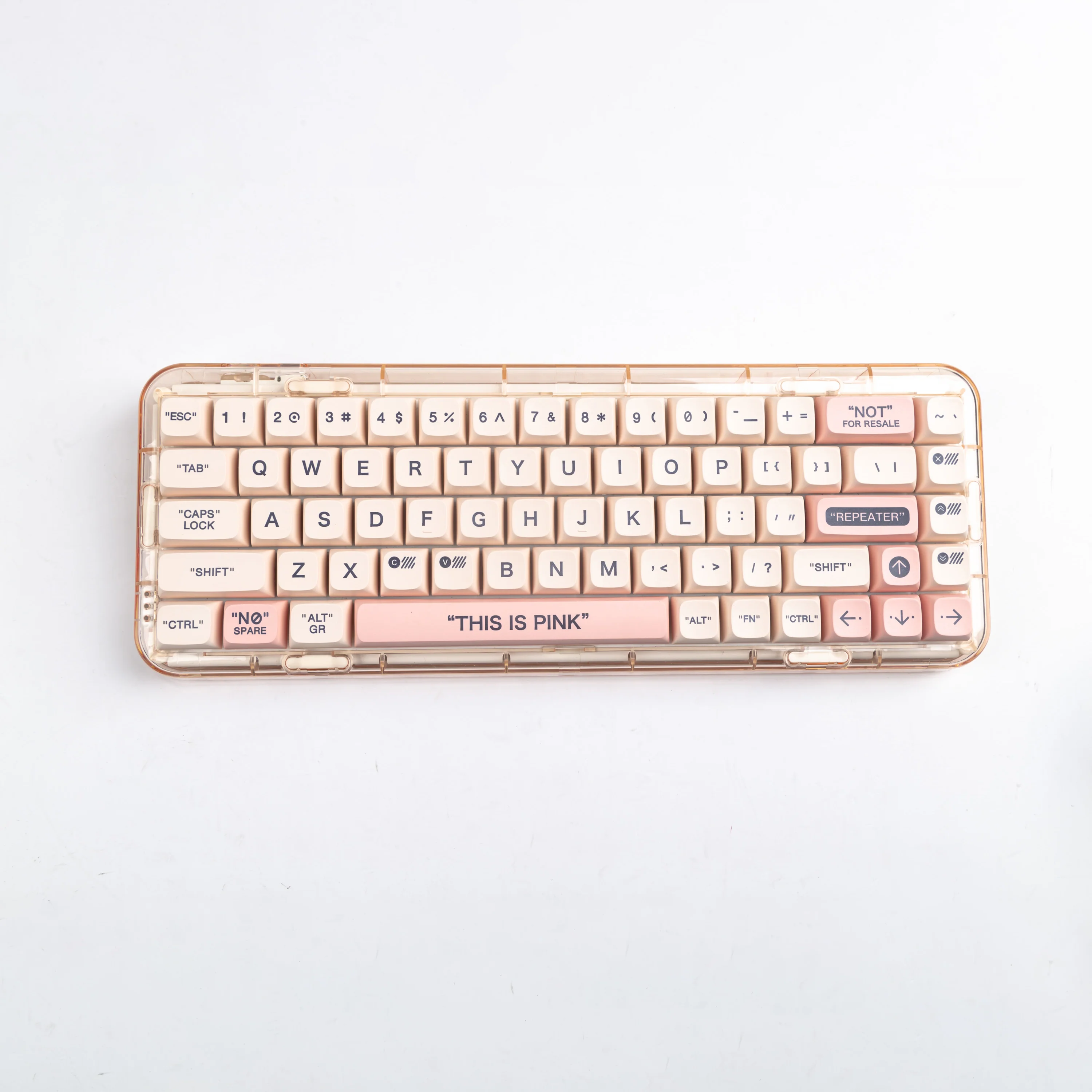 YUNZII Plastic Pink Keycap Set - Image 2
