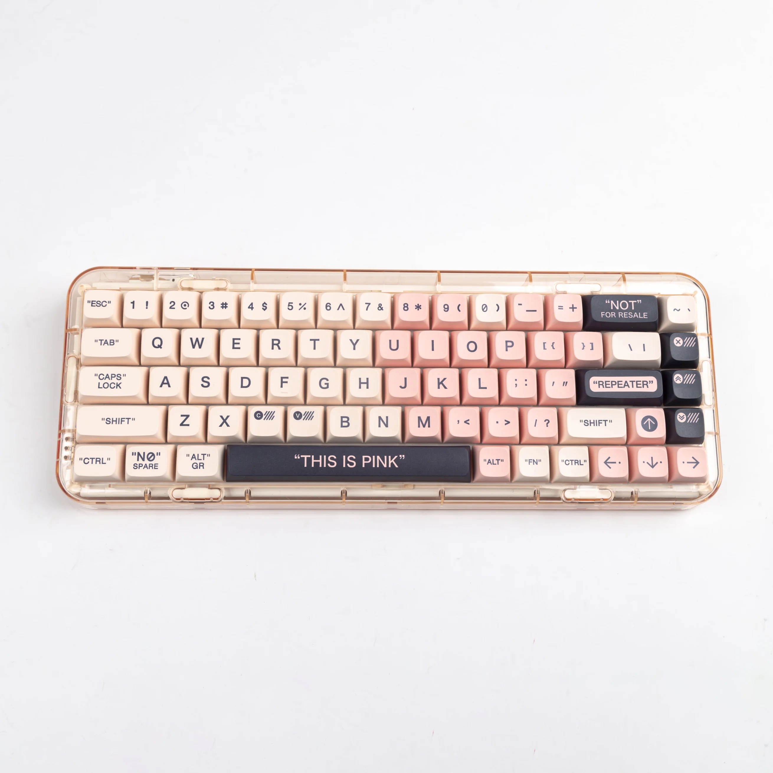 YUNZII Plastic Pink Keycap Set - Image 3