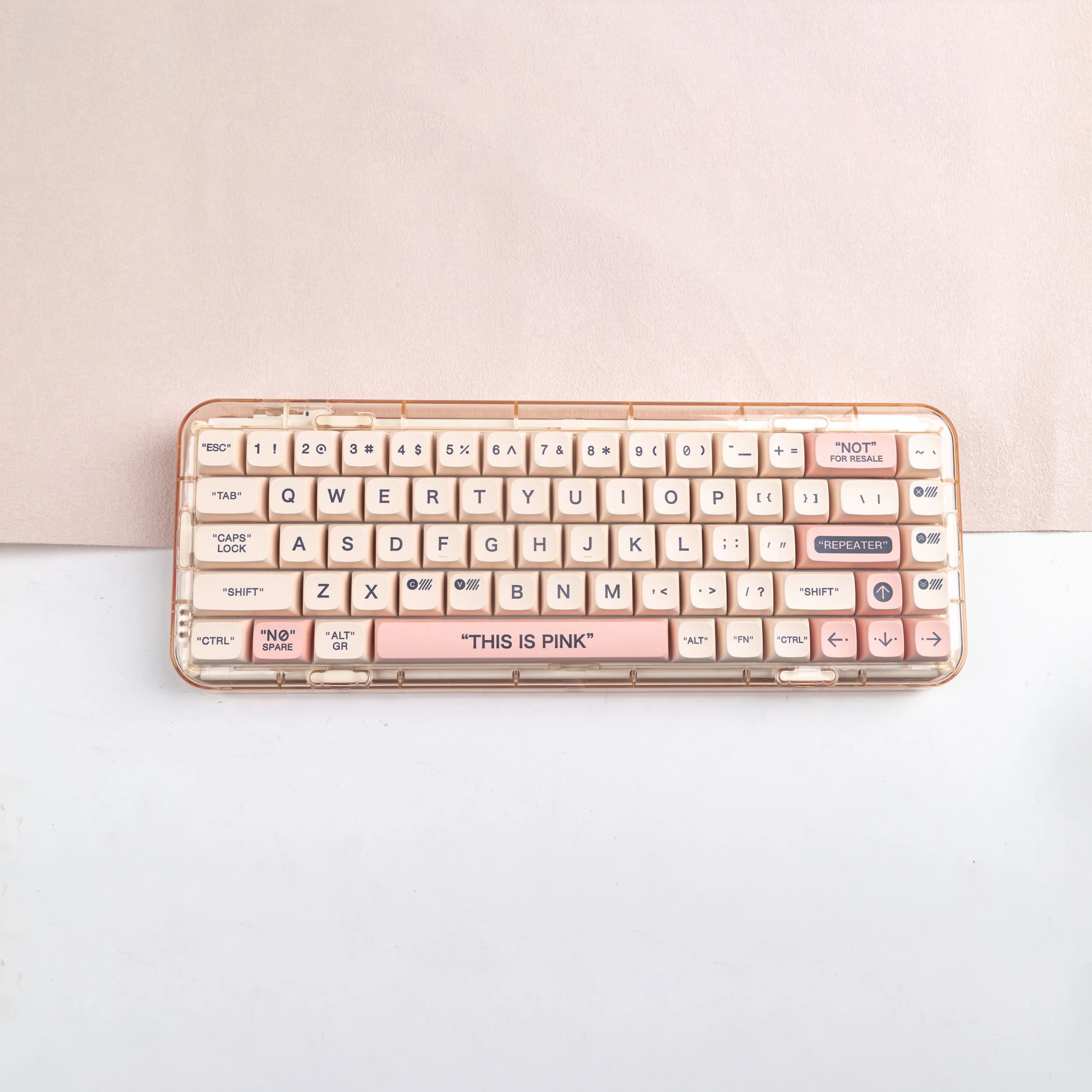 YUNZII Plastic Pink Keycap Set - Image 6