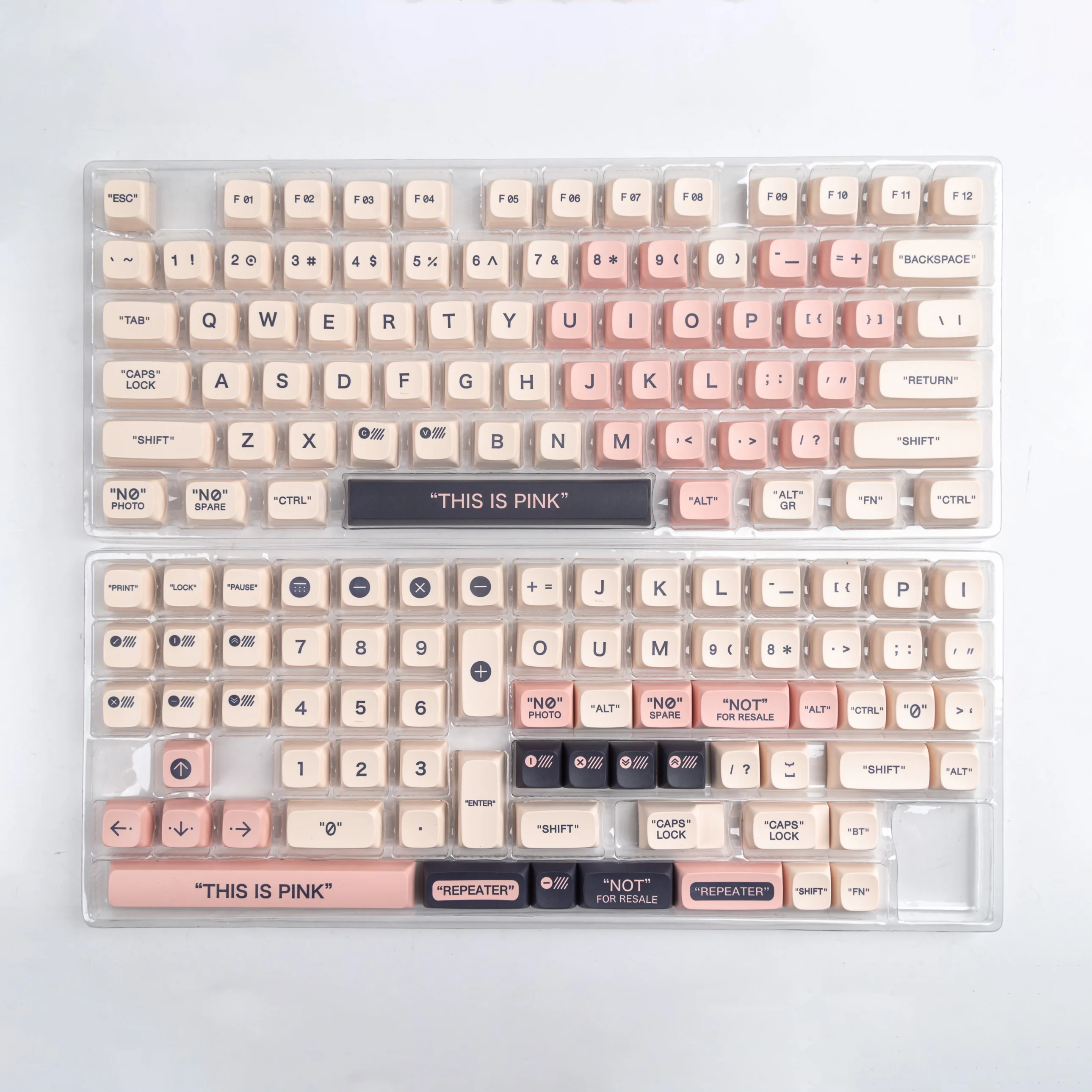 YUNZII Plastic Pink Keycap Set - Image 7