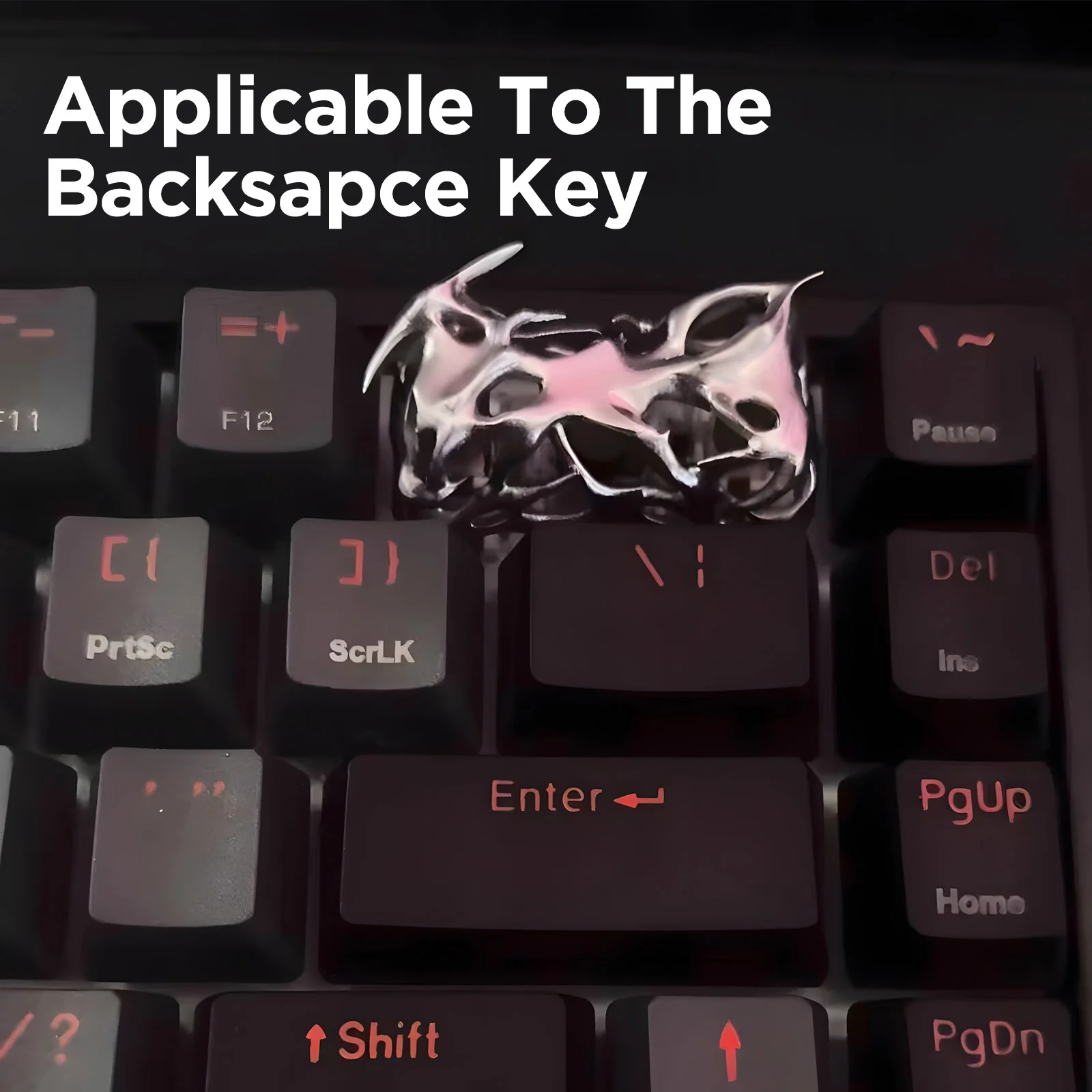YUNZII Prick Hollow Handmade Artisan Keycap - 2U - Image 5