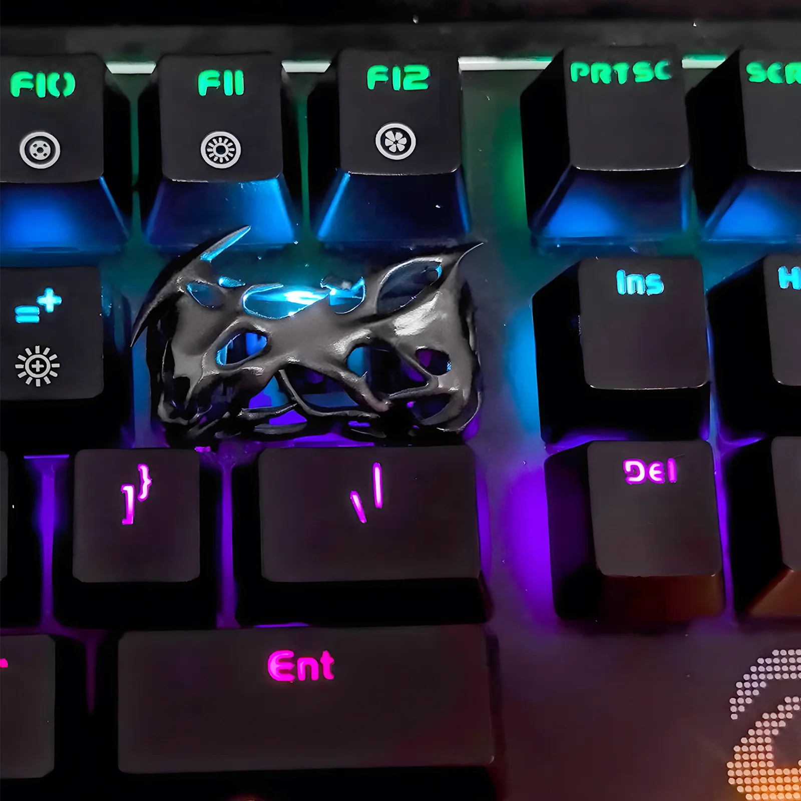 YUNZII Prick Hollow Handmade Artisan Keycap - 2U - Image 6