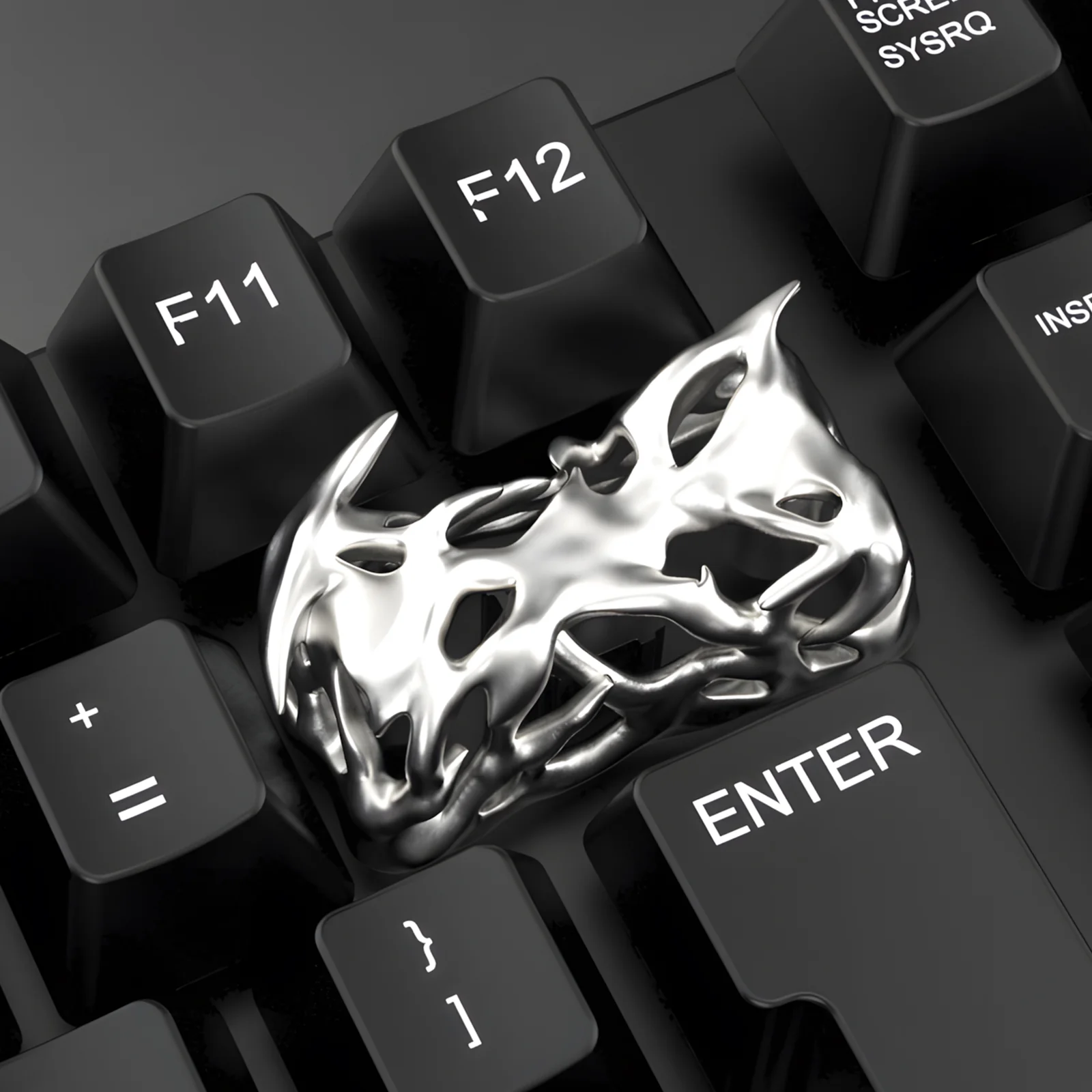 YUNZII Prick Hollow Handmade Artisan Keycap - 2U - Image 8