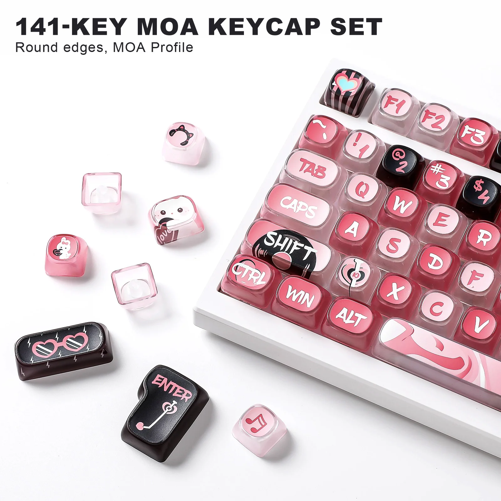 YUNZII Pudding Band MOA Profile Keycap Set - Image 3