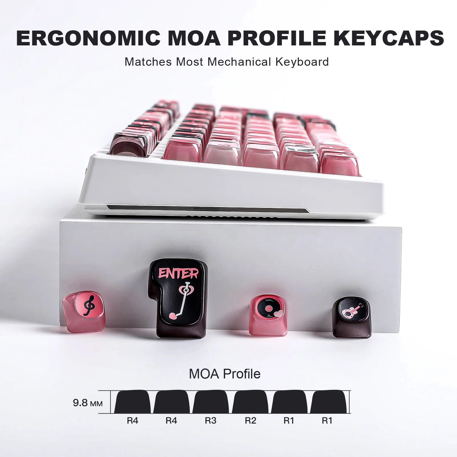 YUNZII Pudding Band MOA Profile Keycap Set - Image 5