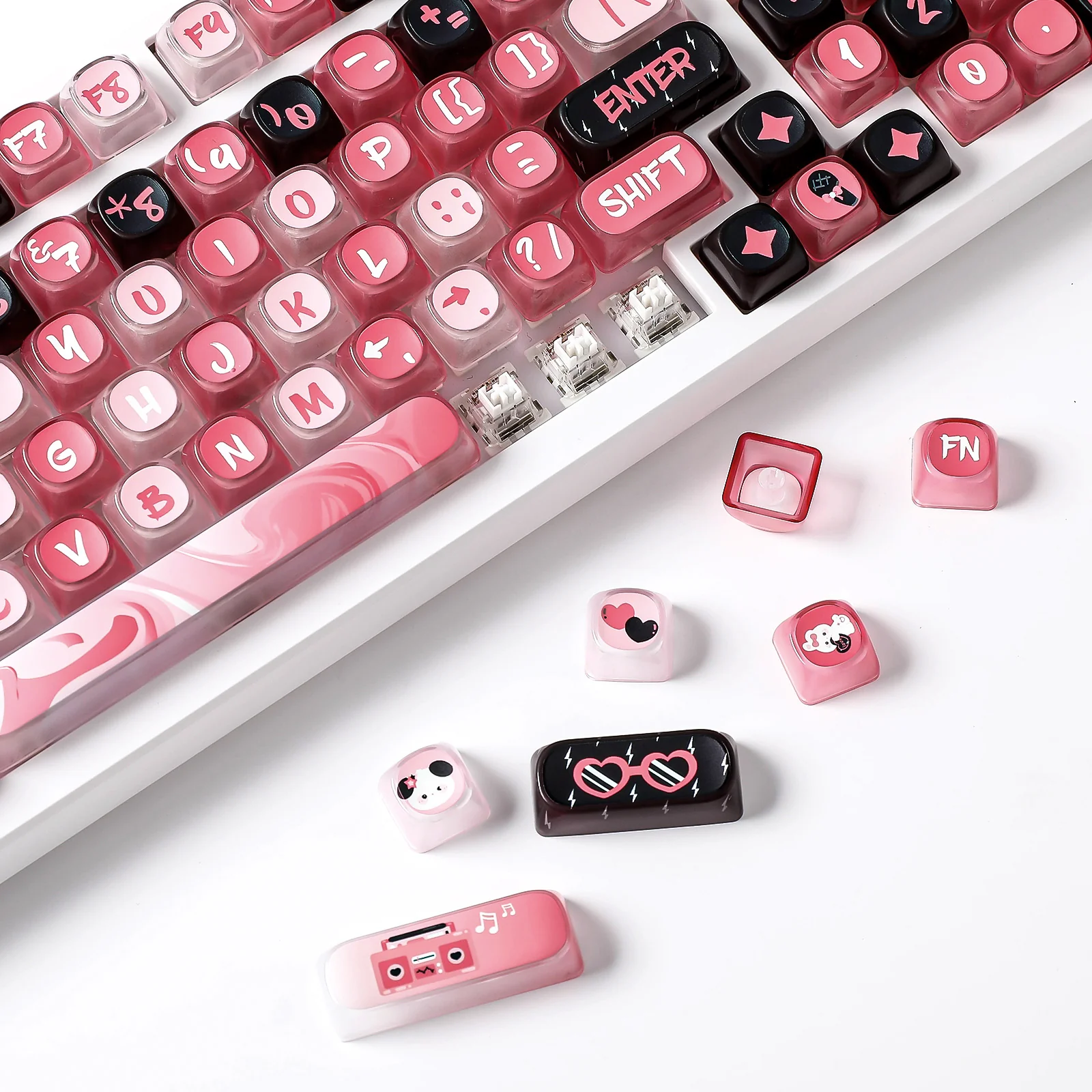 YUNZII Pudding Band MOA Profile Keycap Set - Image 9