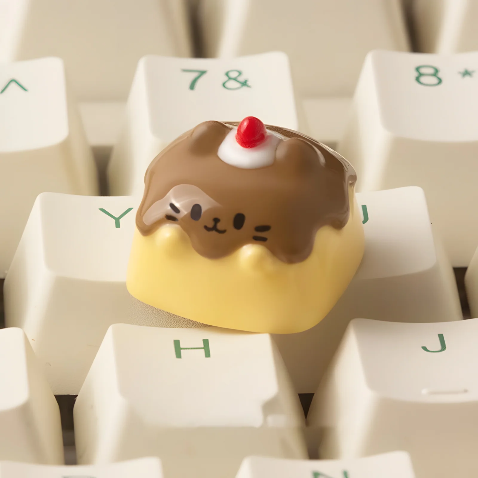 YUNZII Pudding Cat Handmade Artisan Keycap - Image 4