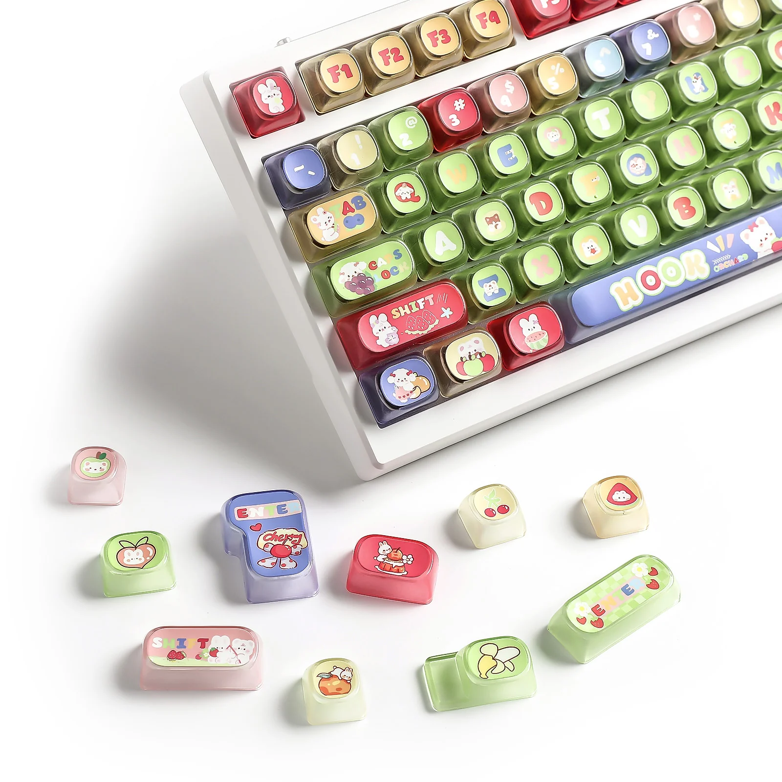 YUNZII Pudding Fruit Garden MOA Profile Keycap Set - Image 10