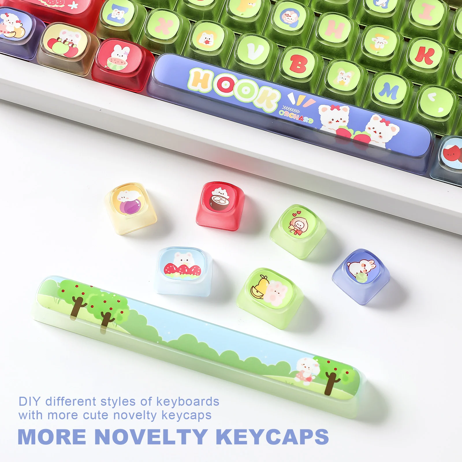 YUNZII Pudding Fruit Garden MOA Profile Keycap Set - Image 7