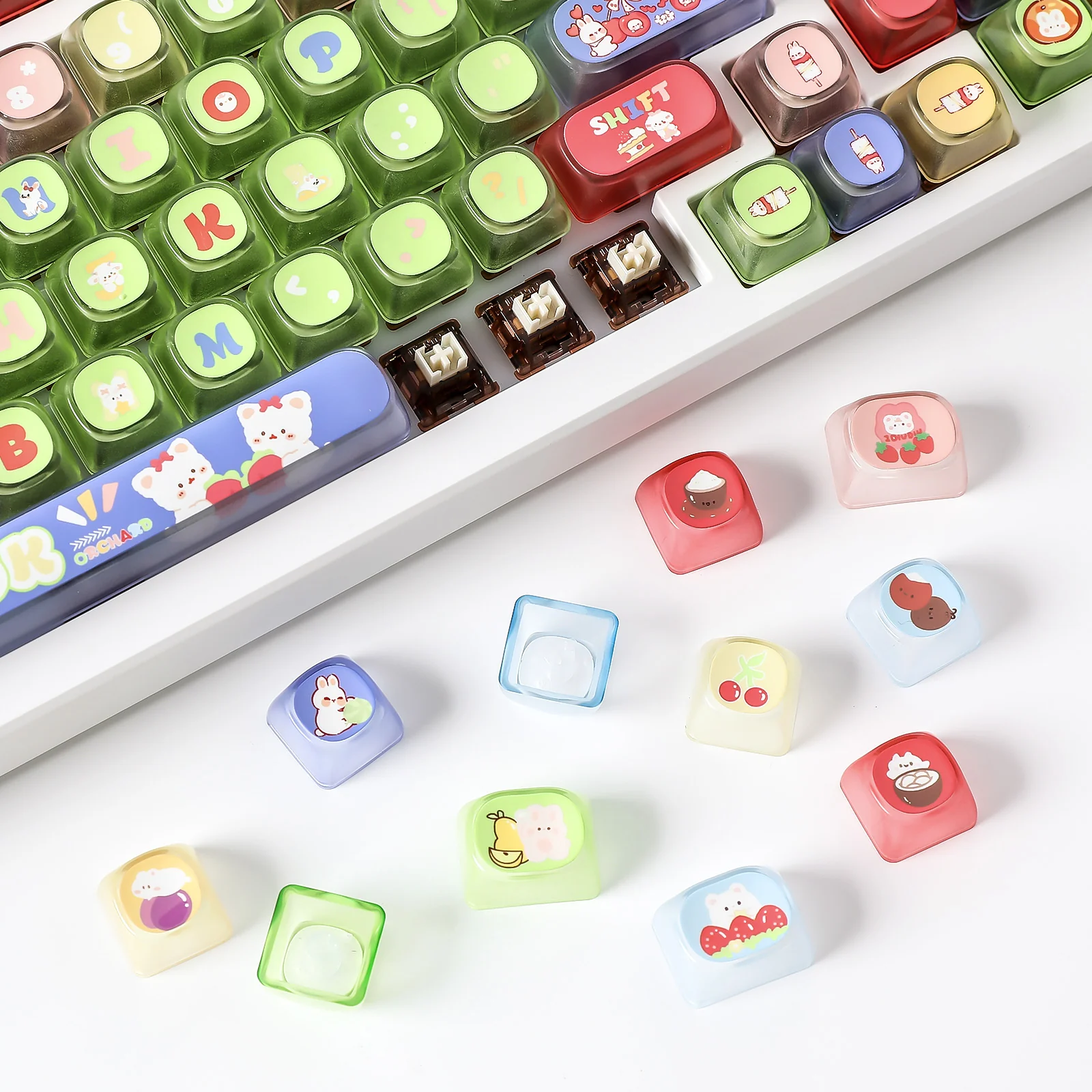 YUNZII Pudding Fruit Garden MOA Profile Keycap Set - Image 8