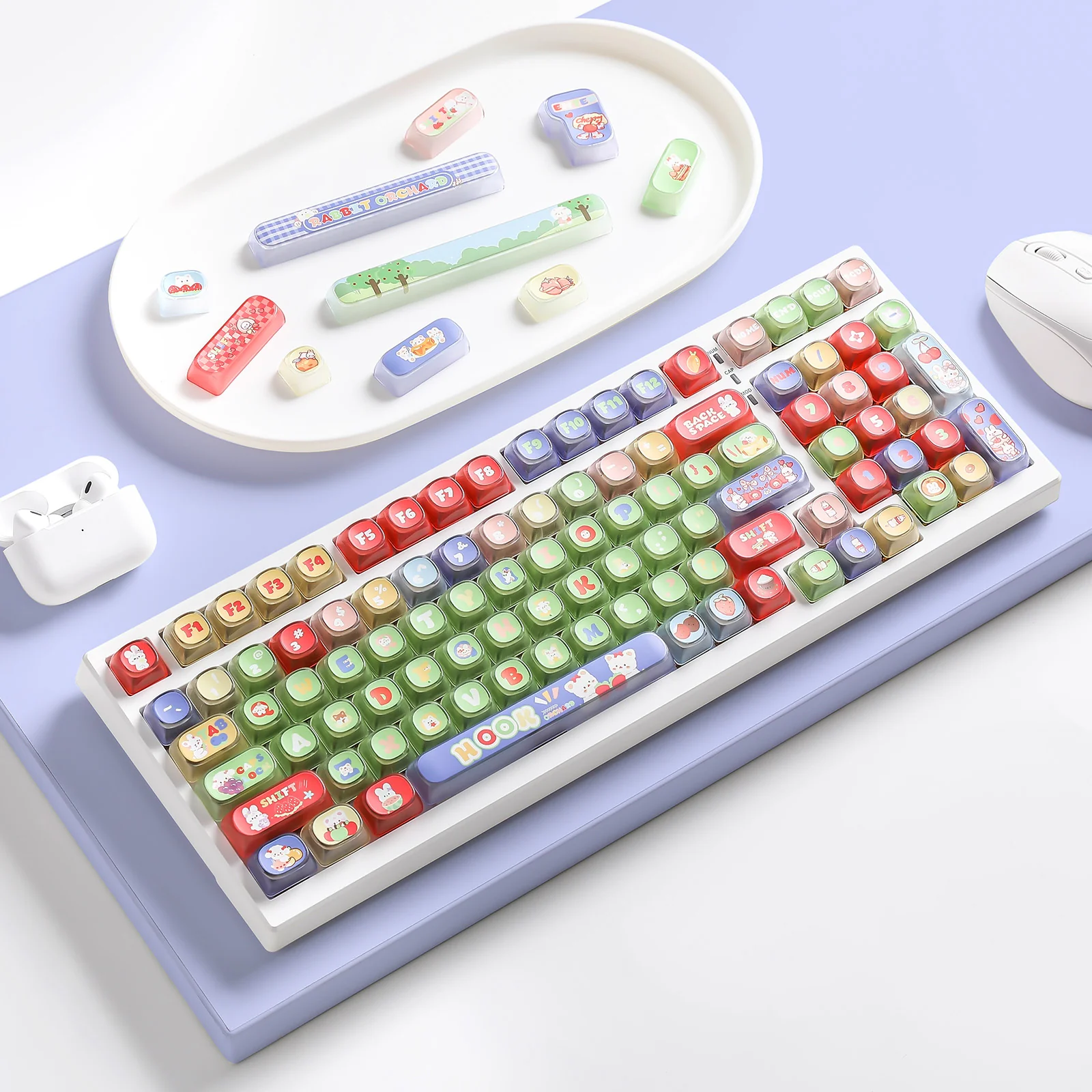 YUNZII Pudding Fruit Garden MOA Profile Keycap Set - Image 9