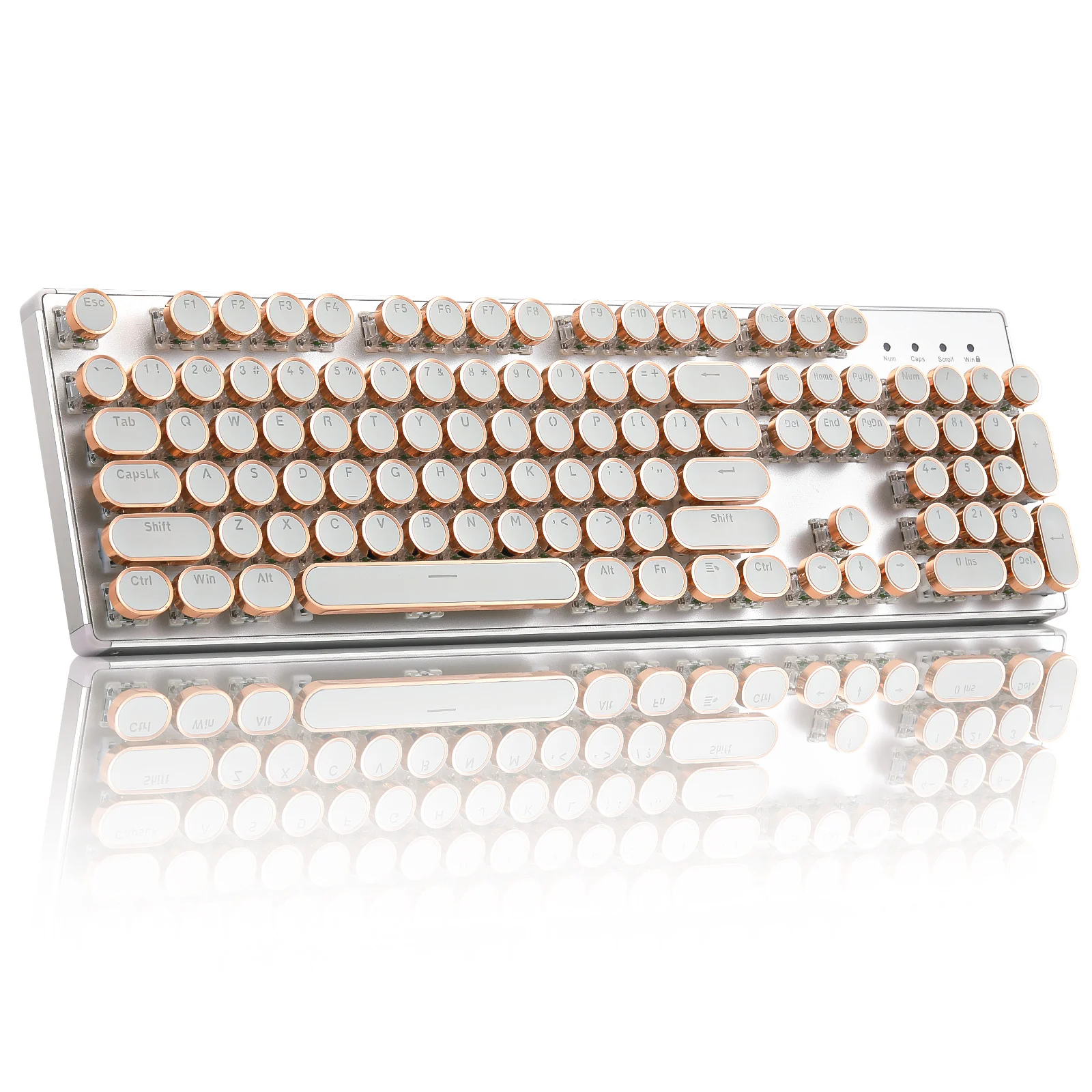 YUNZII QL108 Full-Size Wired Typewriter Style Custom Mechanical Keyboard - Image 12
