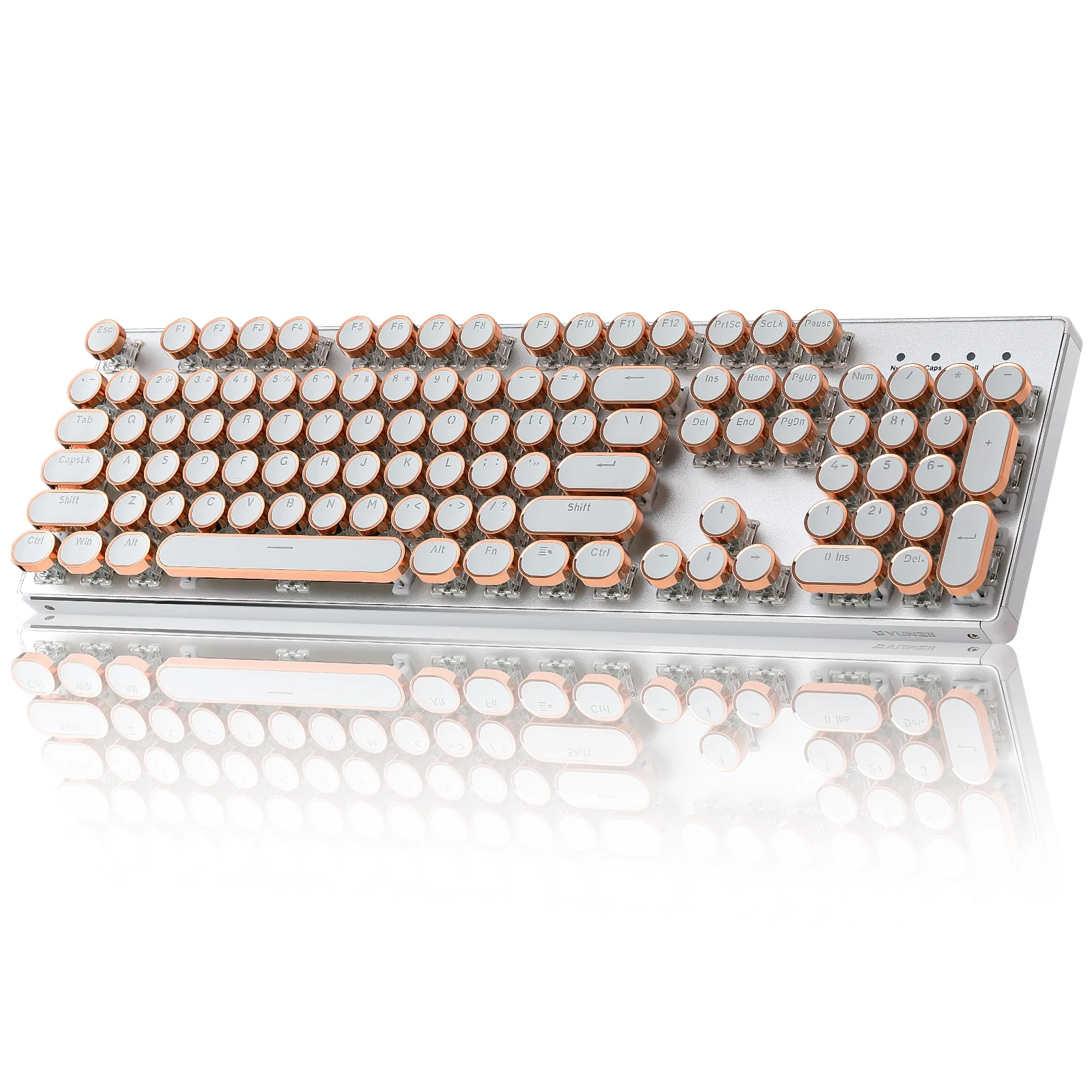 YUNZII QL108 Full-Size Wired Typewriter Style Custom Mechanical Keyboard - Image 13