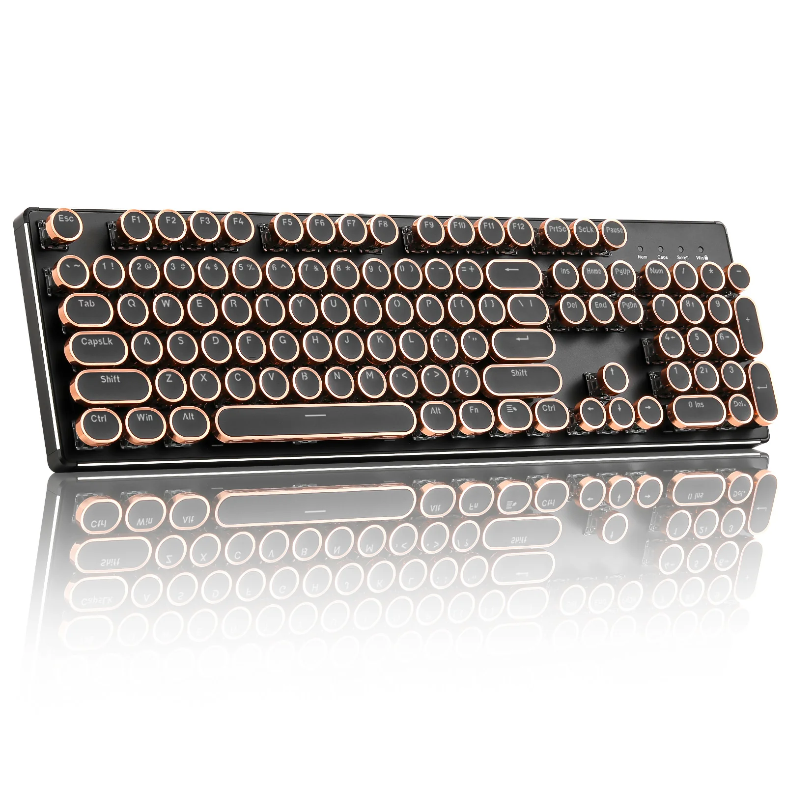 YUNZII QL108 Full-Size Wired Typewriter Style Custom Mechanical Keyboard - Image 14