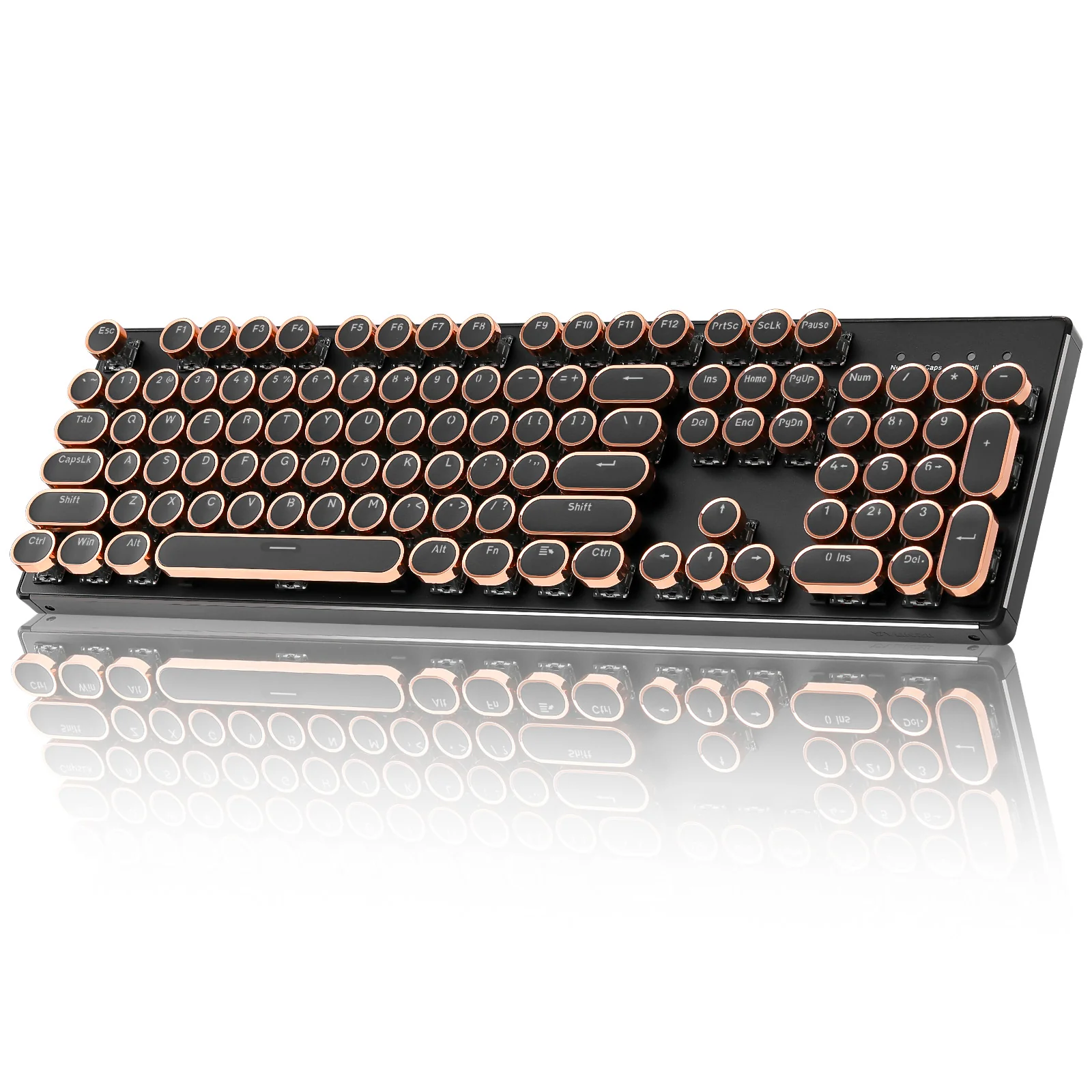 YUNZII QL108 Full-Size Wired Typewriter Style Custom Mechanical Keyboard - Image 16
