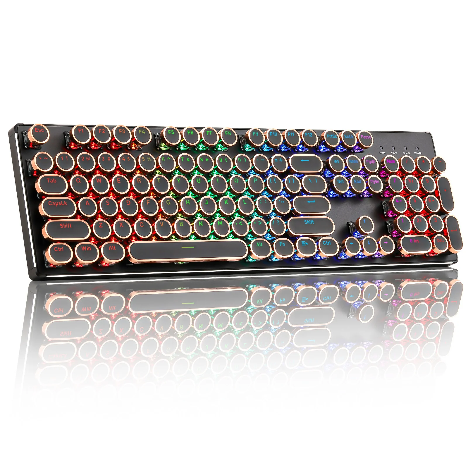 YUNZII QL108 Full-Size Wired Typewriter Style Custom Mechanical Keyboard - Image 18