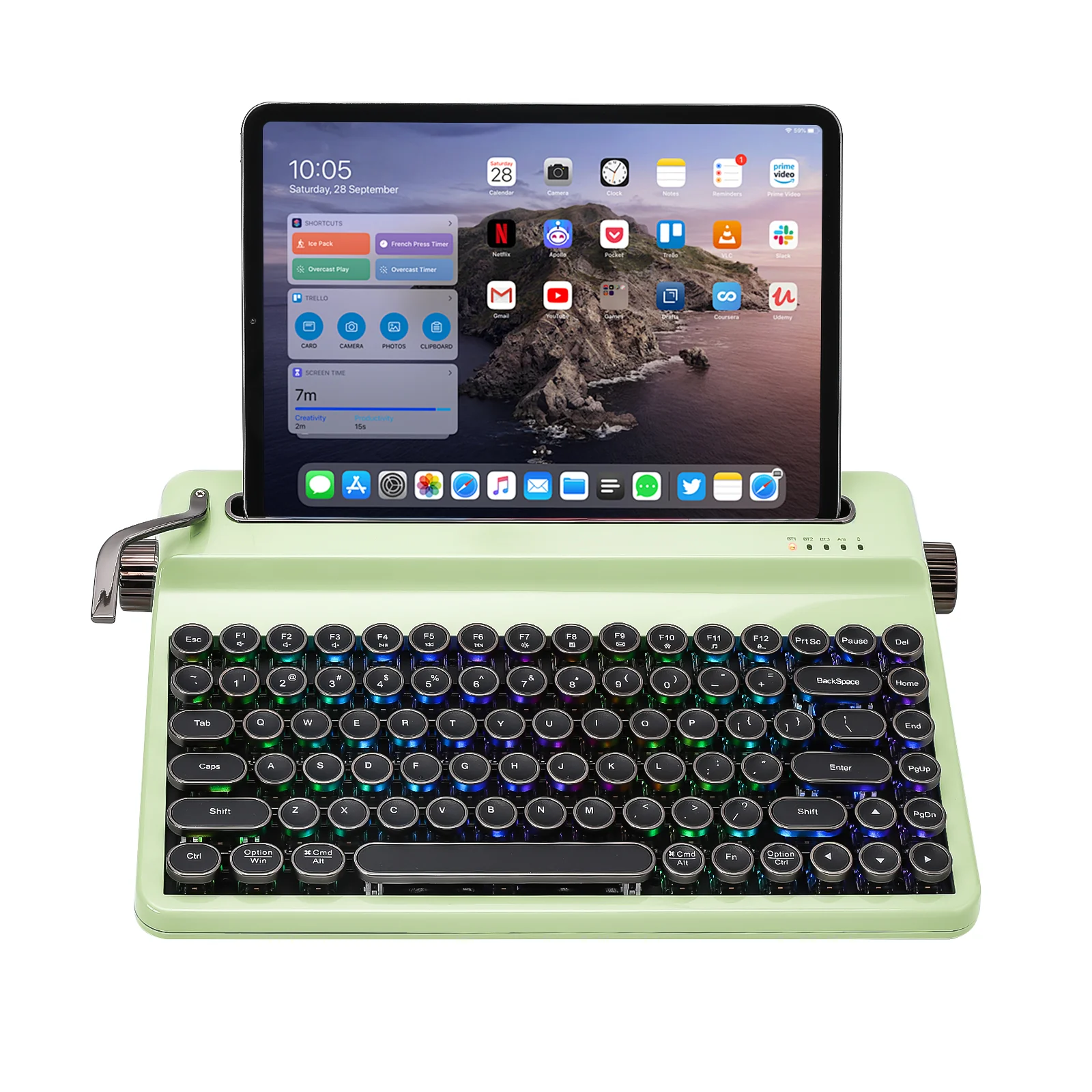 YUNZII QL75 Retro Typewriter QMK/VIA Mechanical Keyboard - Image 15