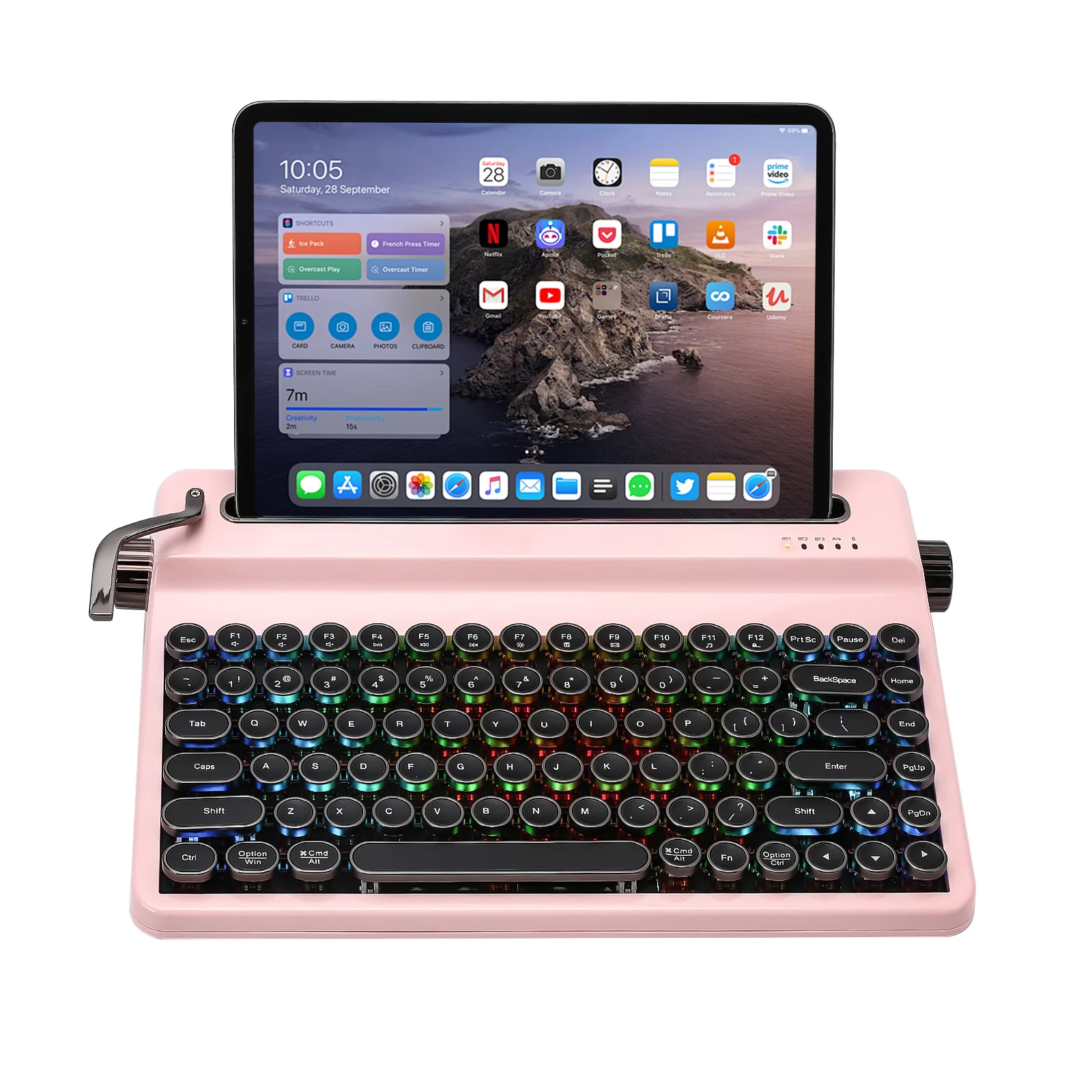 YUNZII QL75 Retro Typewriter QMK/VIA Mechanical Keyboard - Image 16