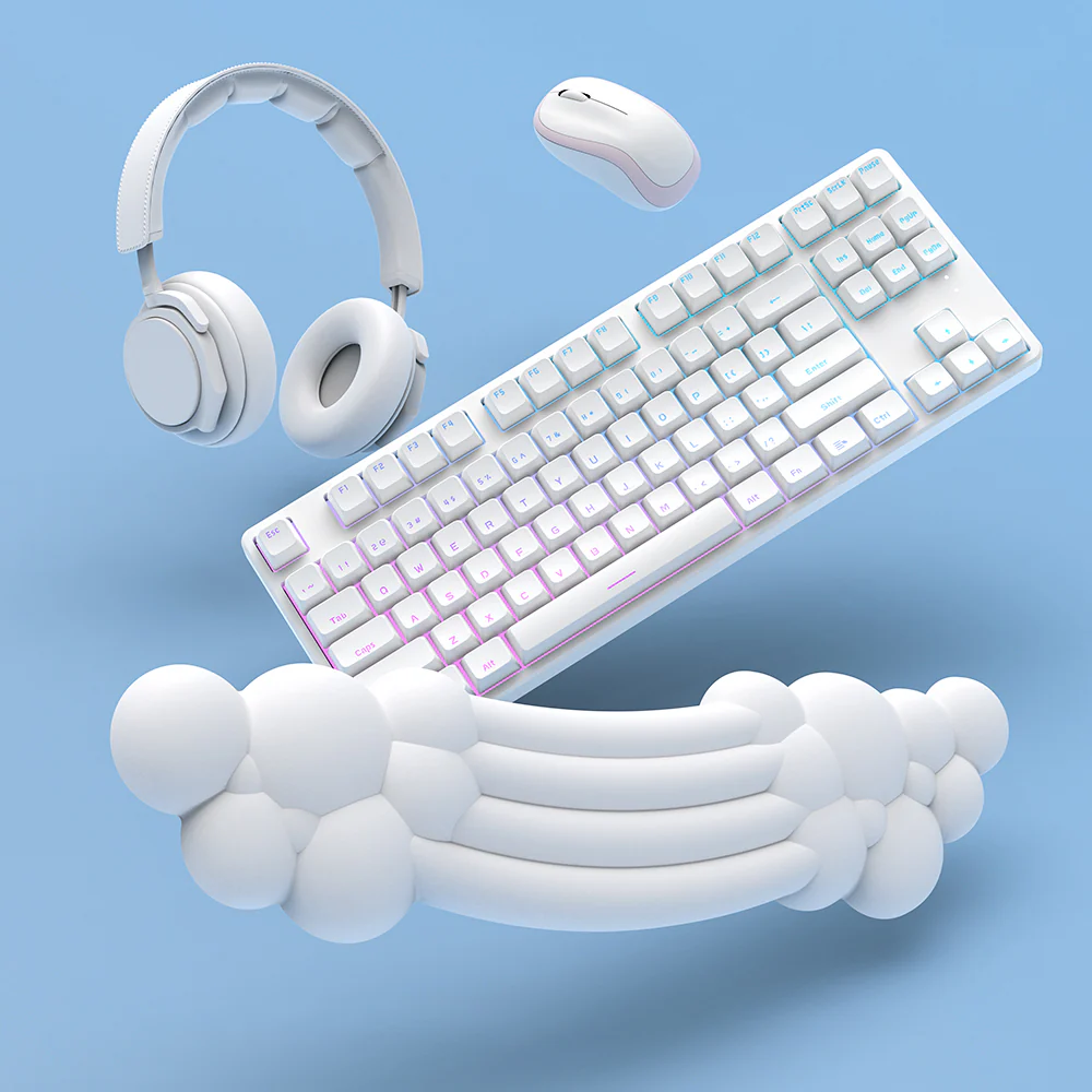 YUNZII Rainbow Cloud Keyboard Wrist Rest - Image 14