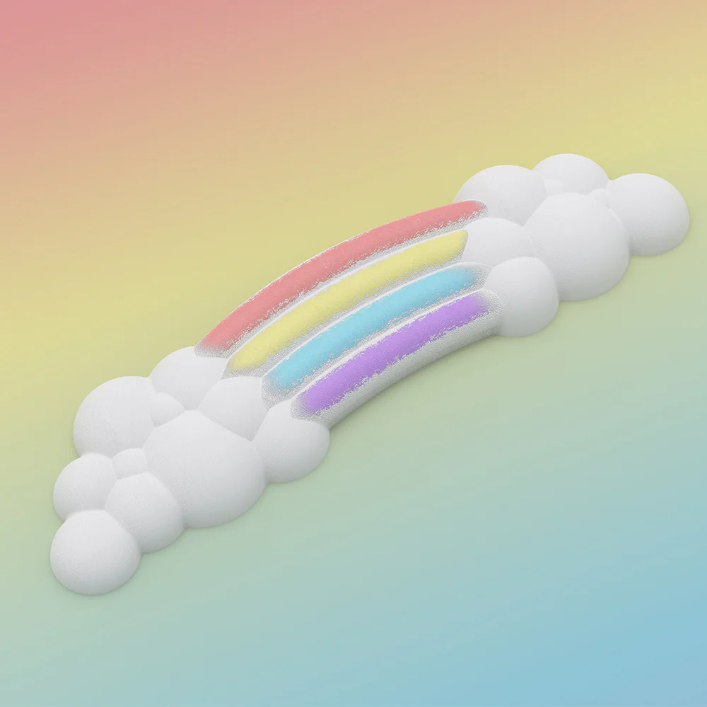 YUNZII Rainbow Cloud Keyboard Wrist Rest - Image 5