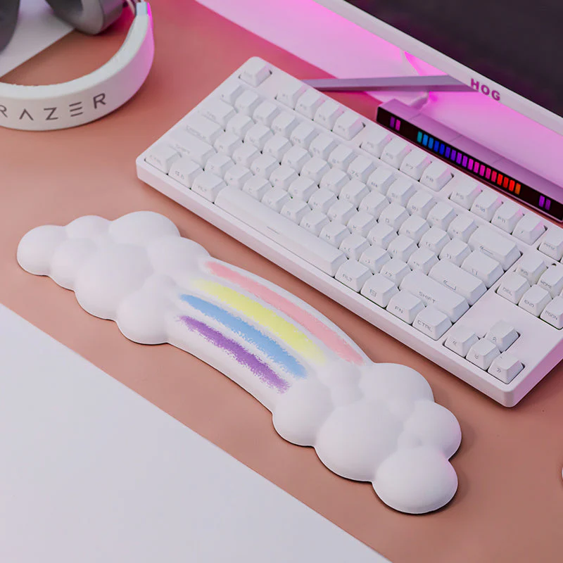 YUNZII Rainbow Cloud Keyboard Wrist Rest - Image 8