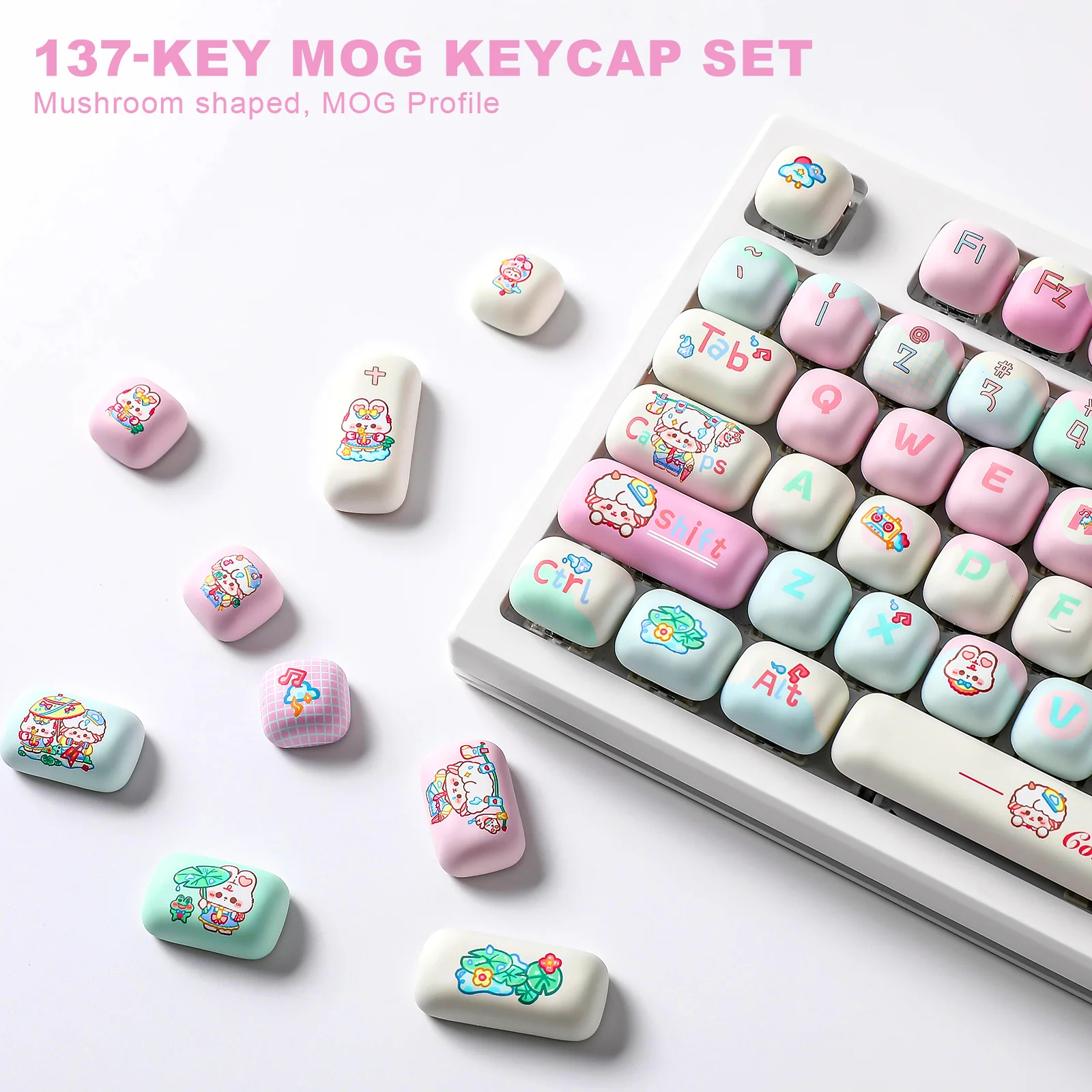 YUNZII Rainy Concert MOG Profile Keycap Set - Image 3