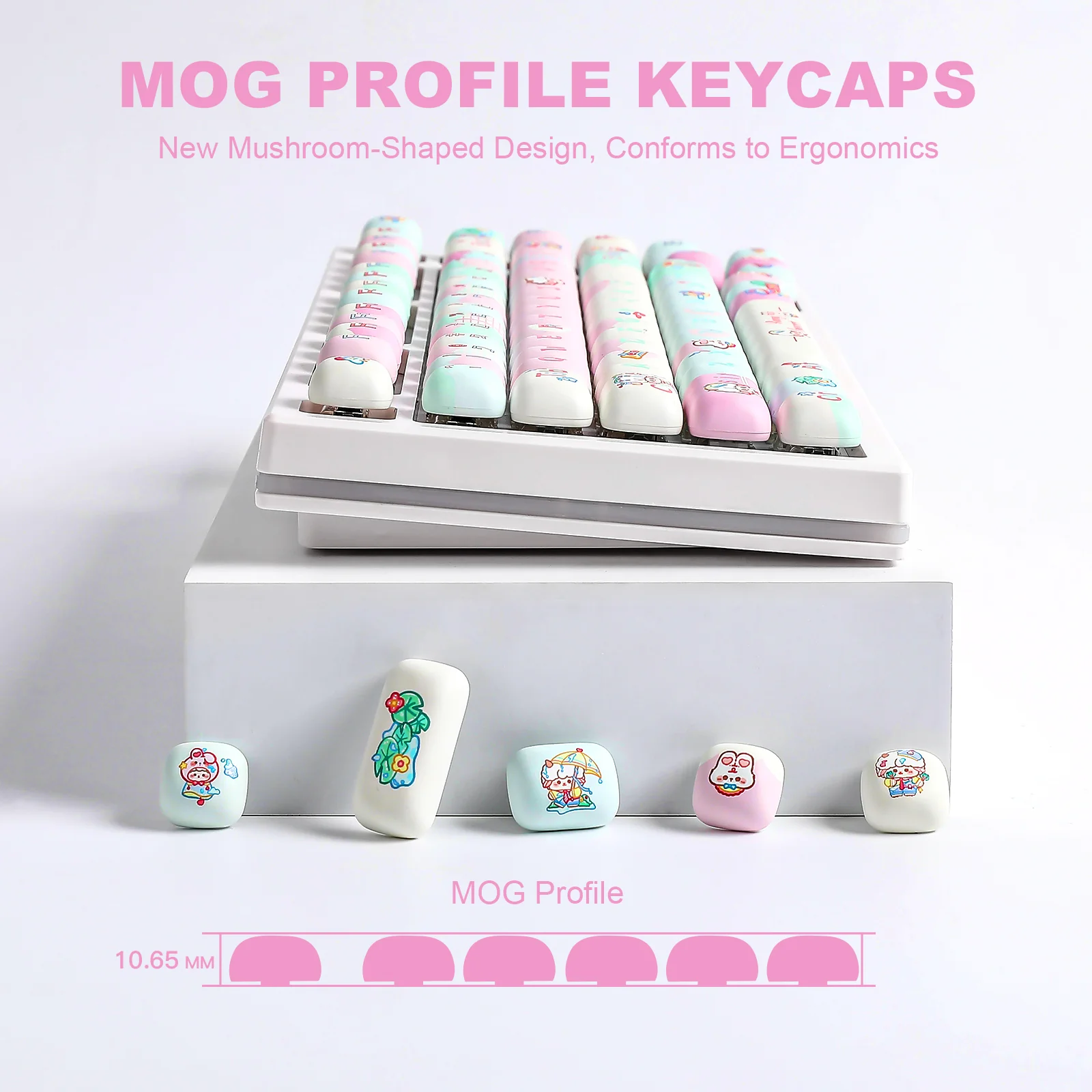 YUNZII Rainy Concert MOG Profile Keycap Set - Image 5