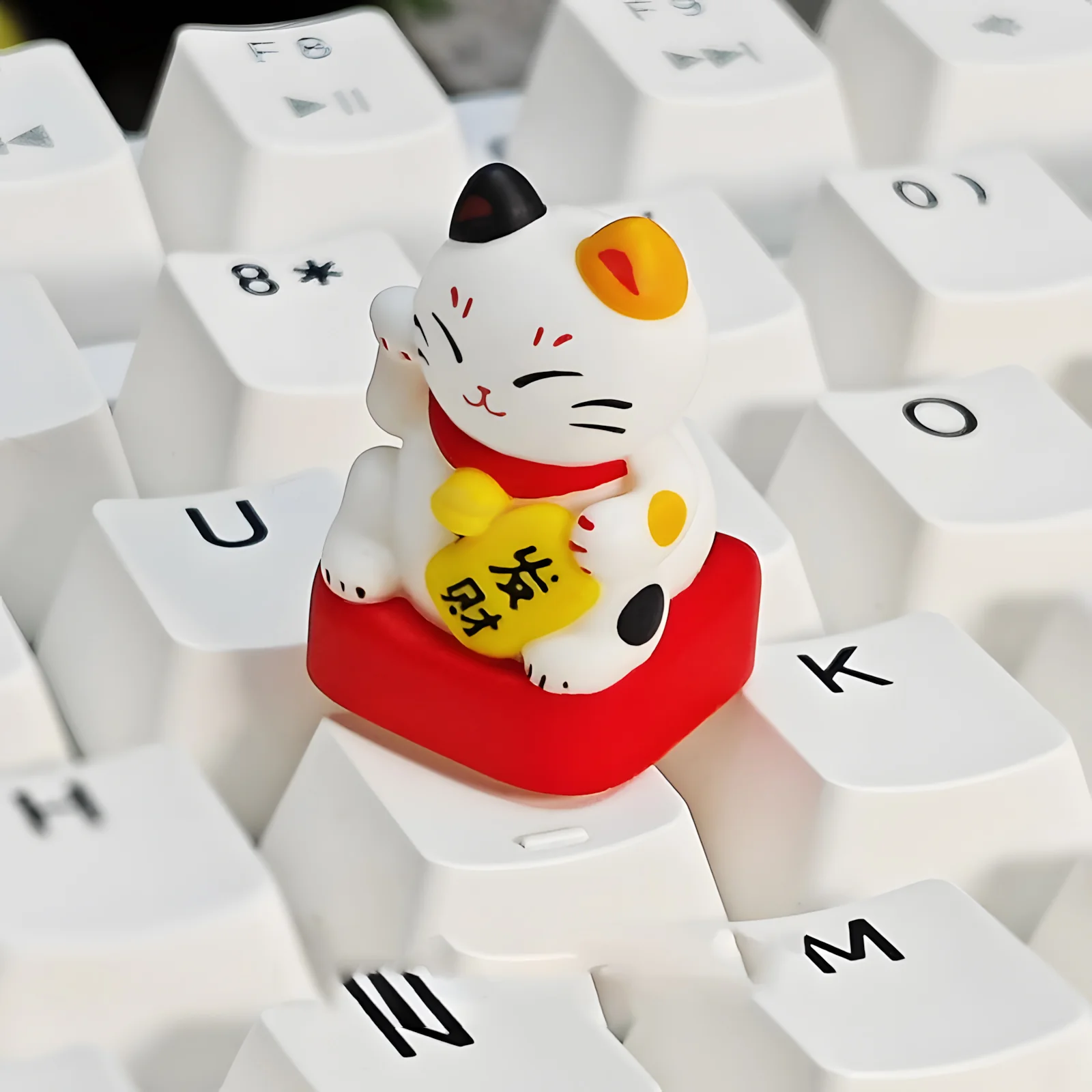 YUNZII Rich Cat Handmade Artisan Keycap - Image 5