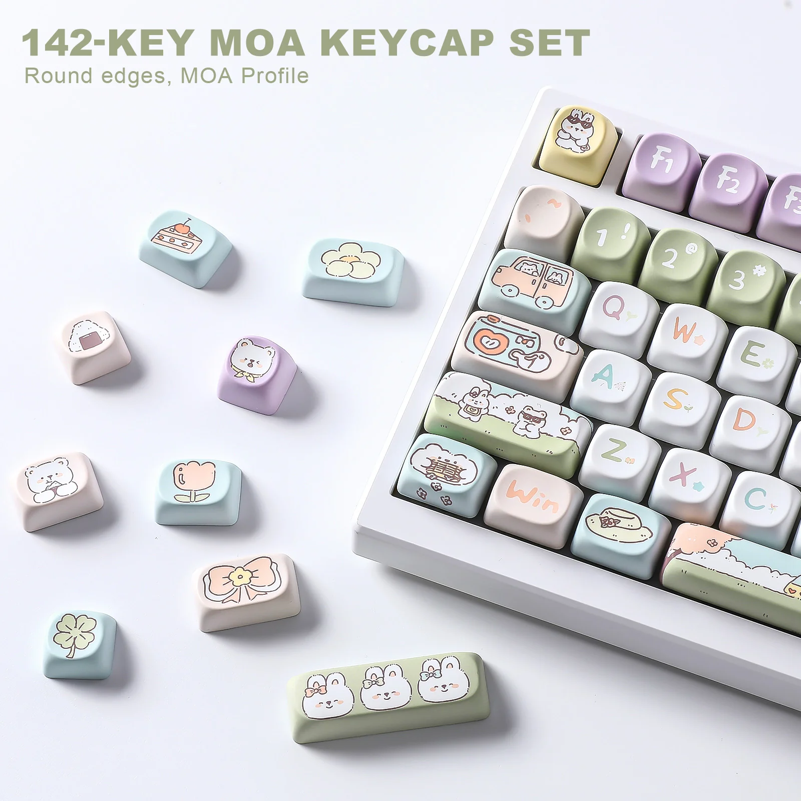 YUNZII Romantic Travel MOA Profile Keycap Set - Image 3