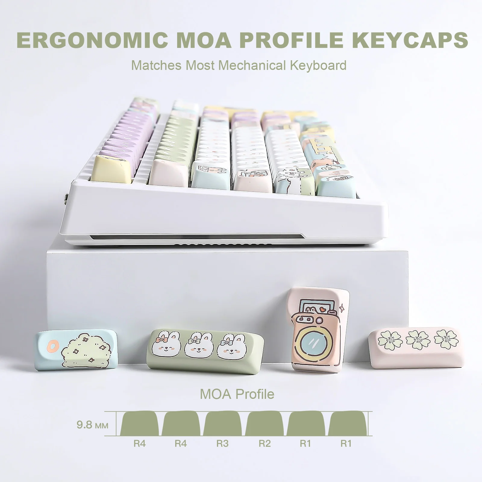 YUNZII Romantic Travel MOA Profile Keycap Set - Image 5