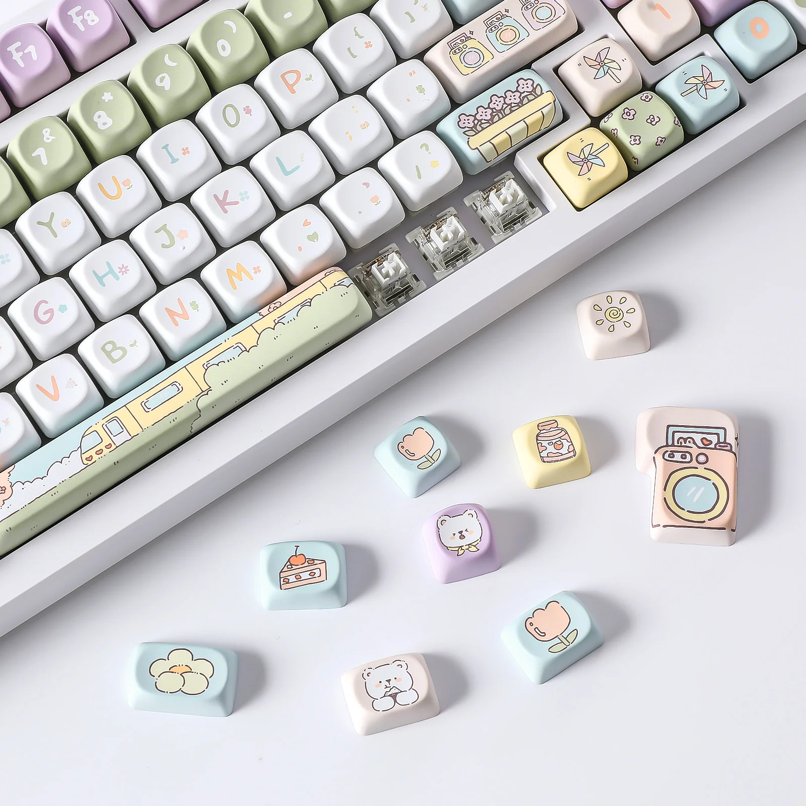 YUNZII Romantic Travel MOA Profile Keycap Set - Image 8
