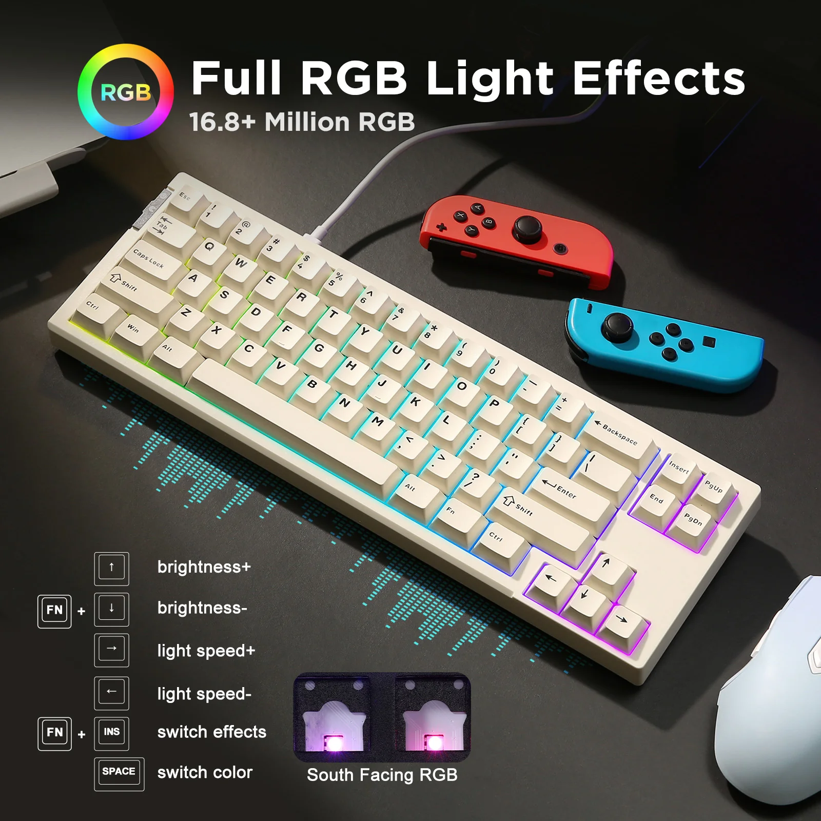 YUNZII RT68 Rapid Trigger Gaming Magnetic Keyboard - Image 9