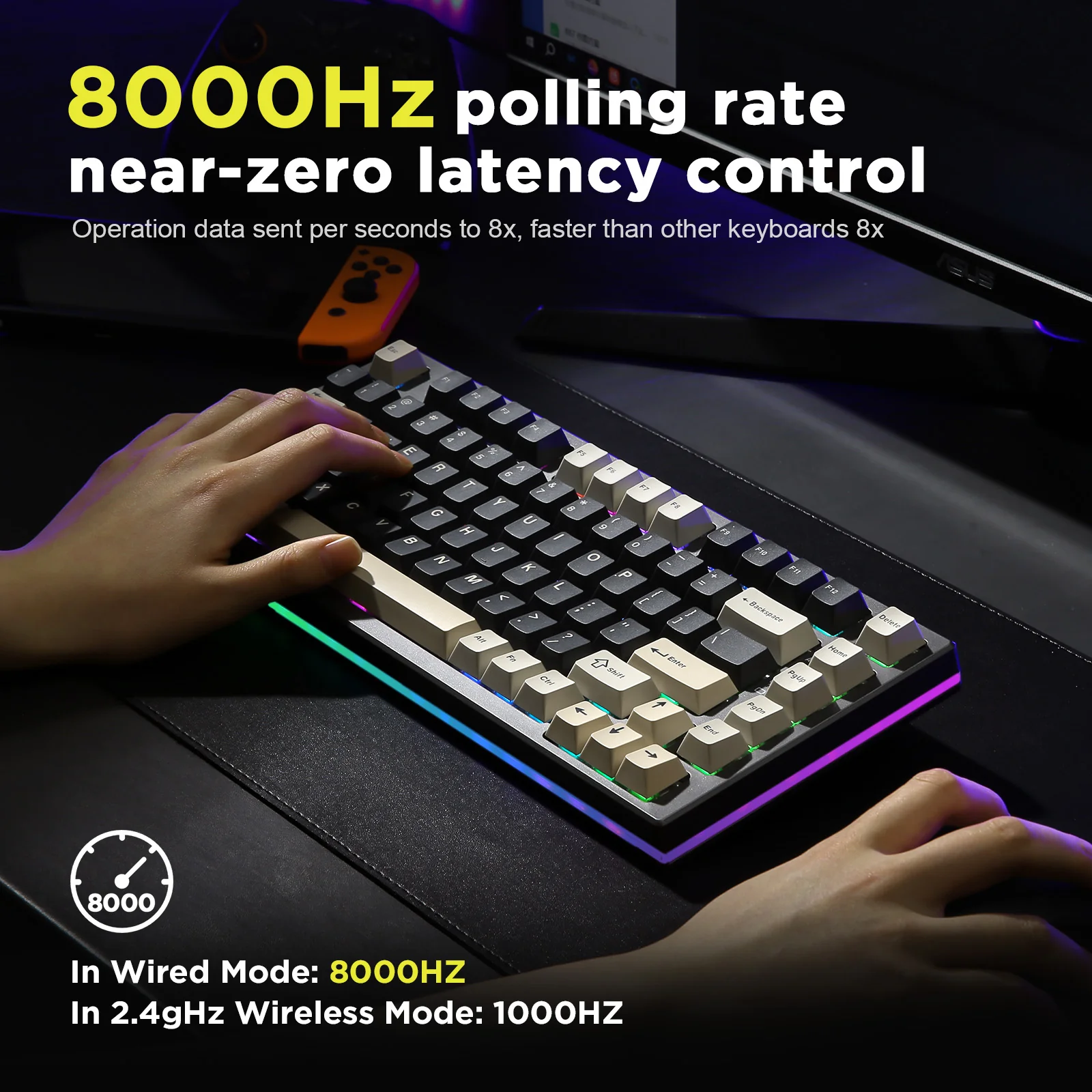 YUNZII RT80 Rapid Trigger 8K Magnetic Keyboard - Image 10