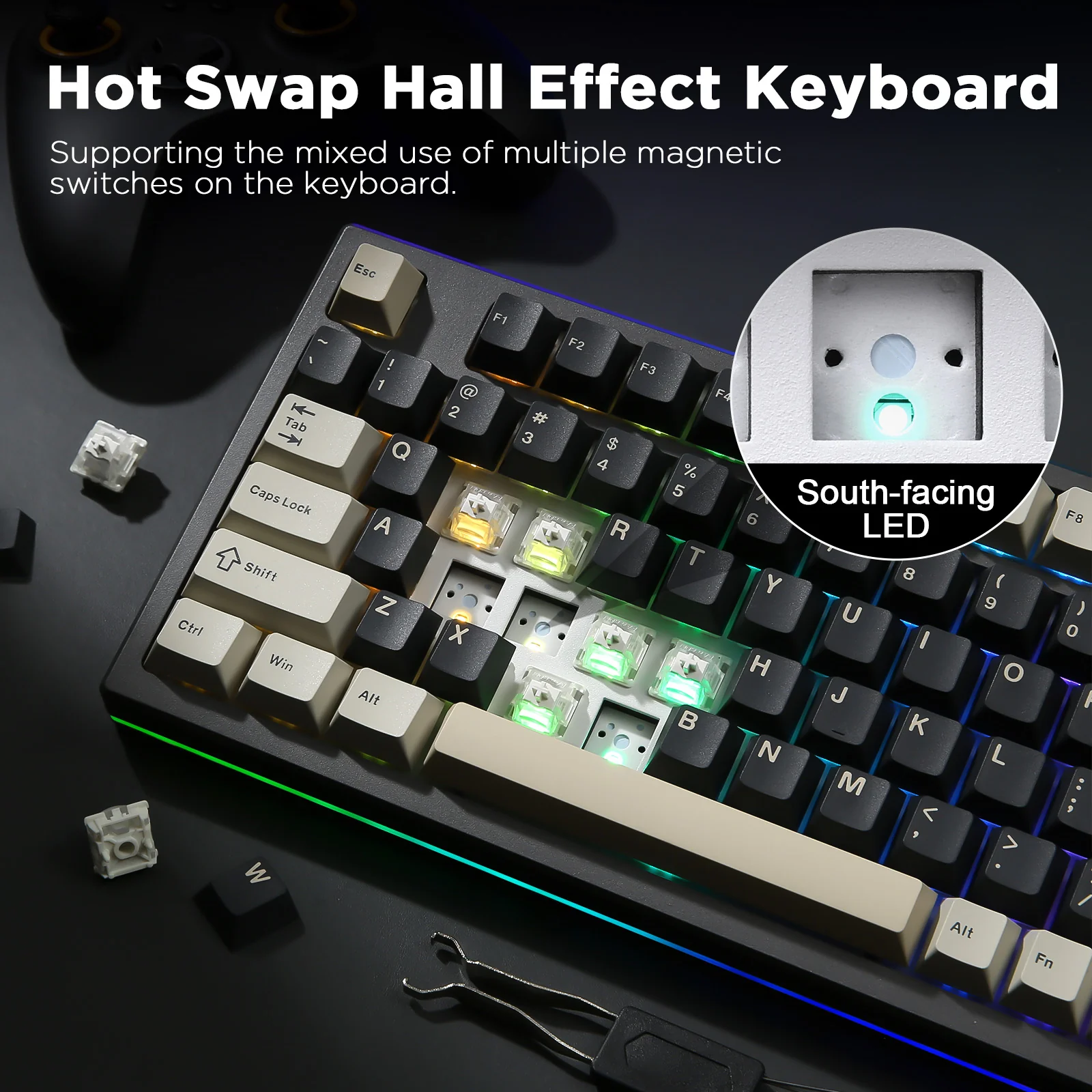 YUNZII RT80 Rapid Trigger 8K Magnetic Keyboard - Image 8
