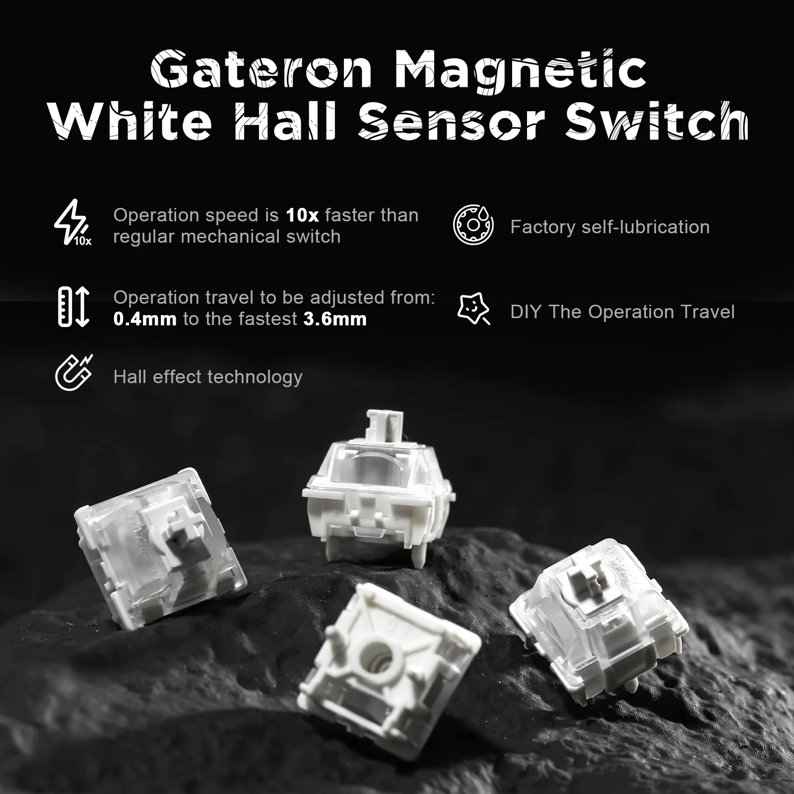 YUNZII RT80 White Line Rapid Trigger 8K Magnetic Keyboard - Image 7