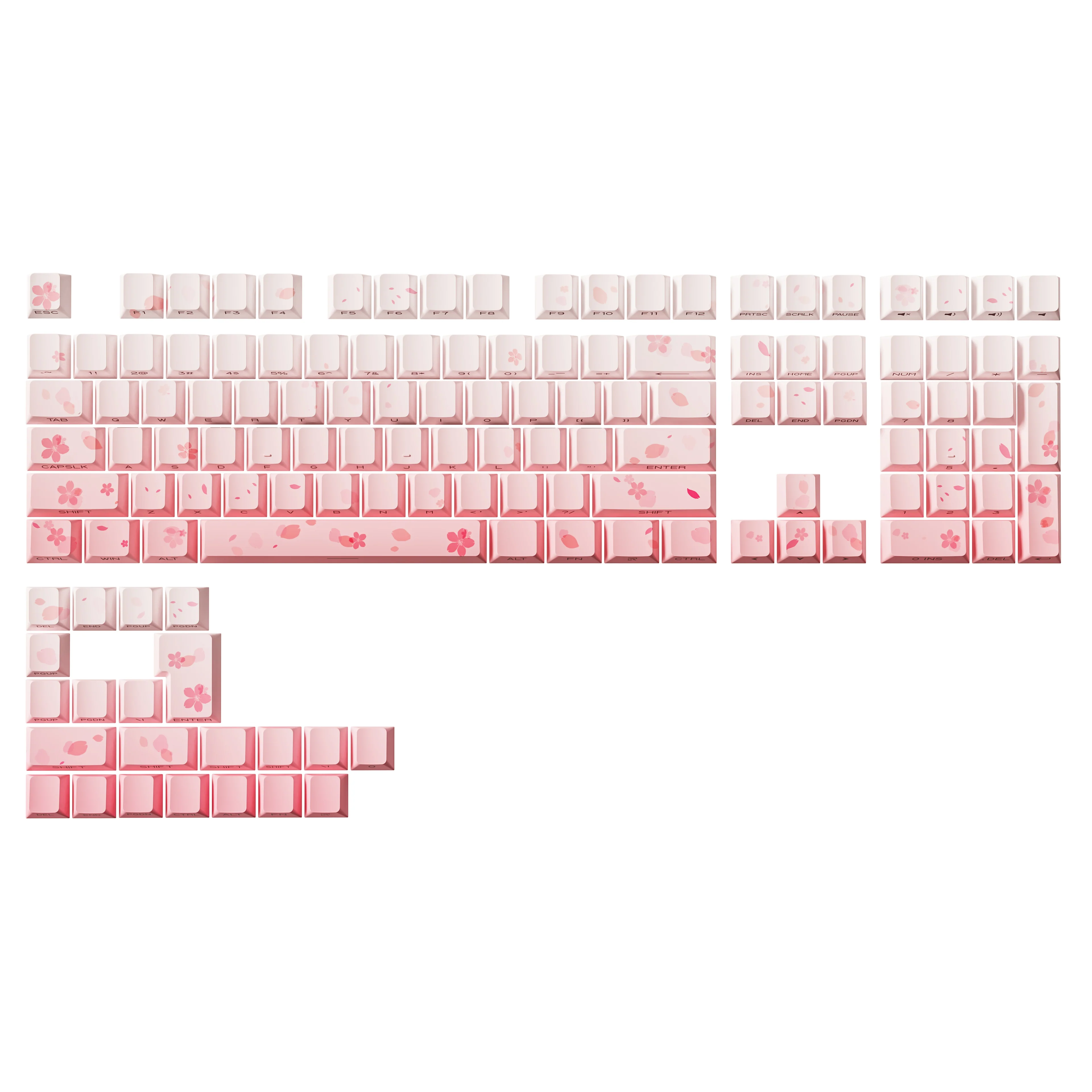YUNZII Sakura Blossom Cherry Profile Keycap Set
