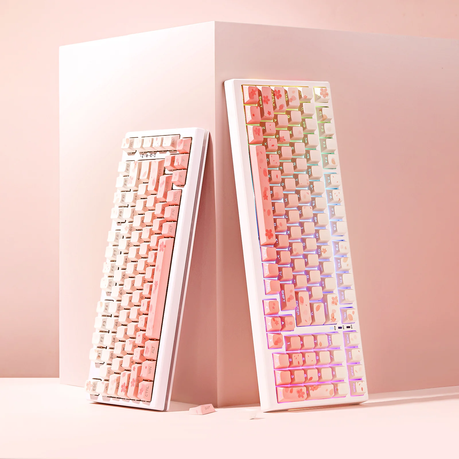 YUNZII Sakura Blossom Cherry Profile Keycap Set - Image 2