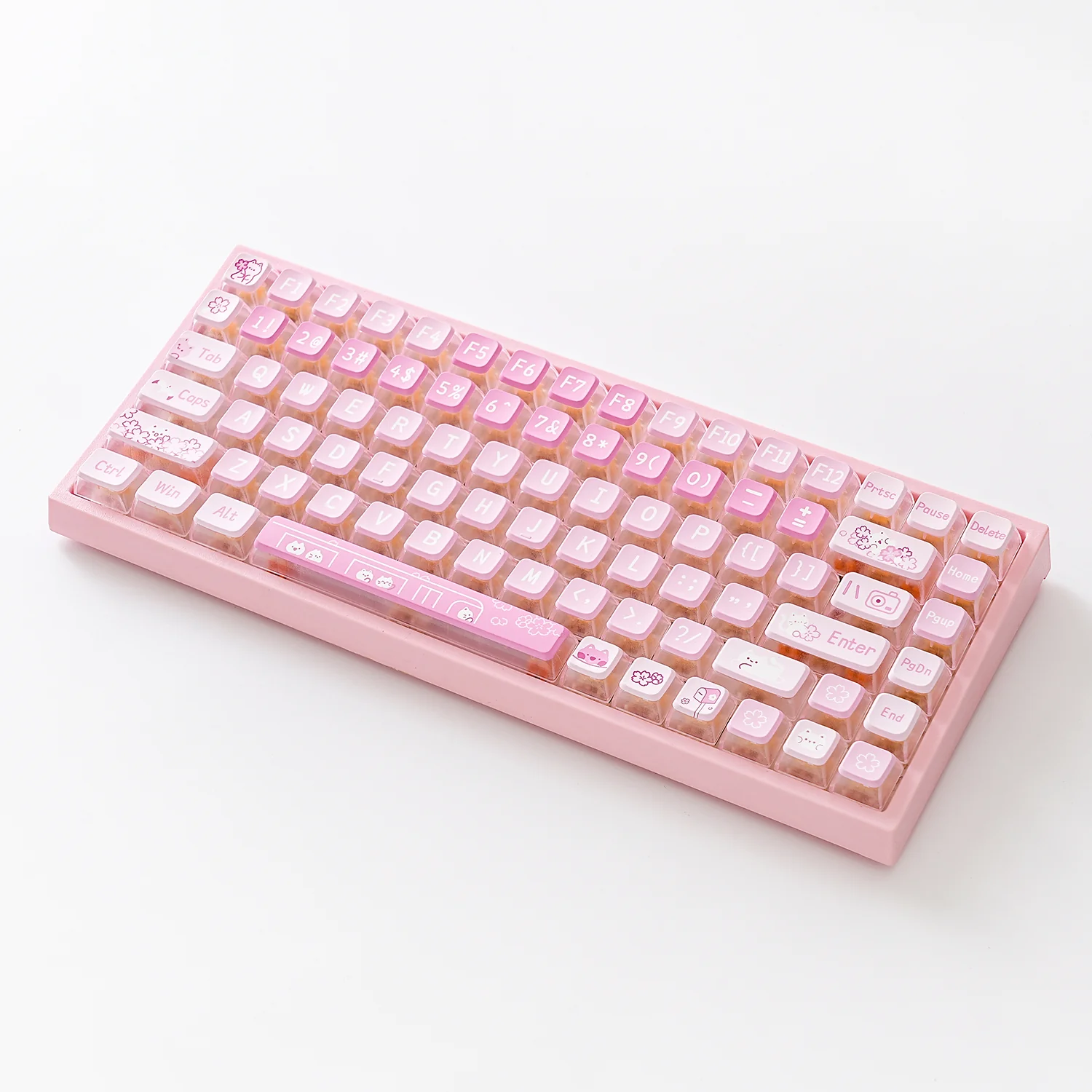 YUNZII Sakura Kitty KSA Profile Keycap Set - Image 4